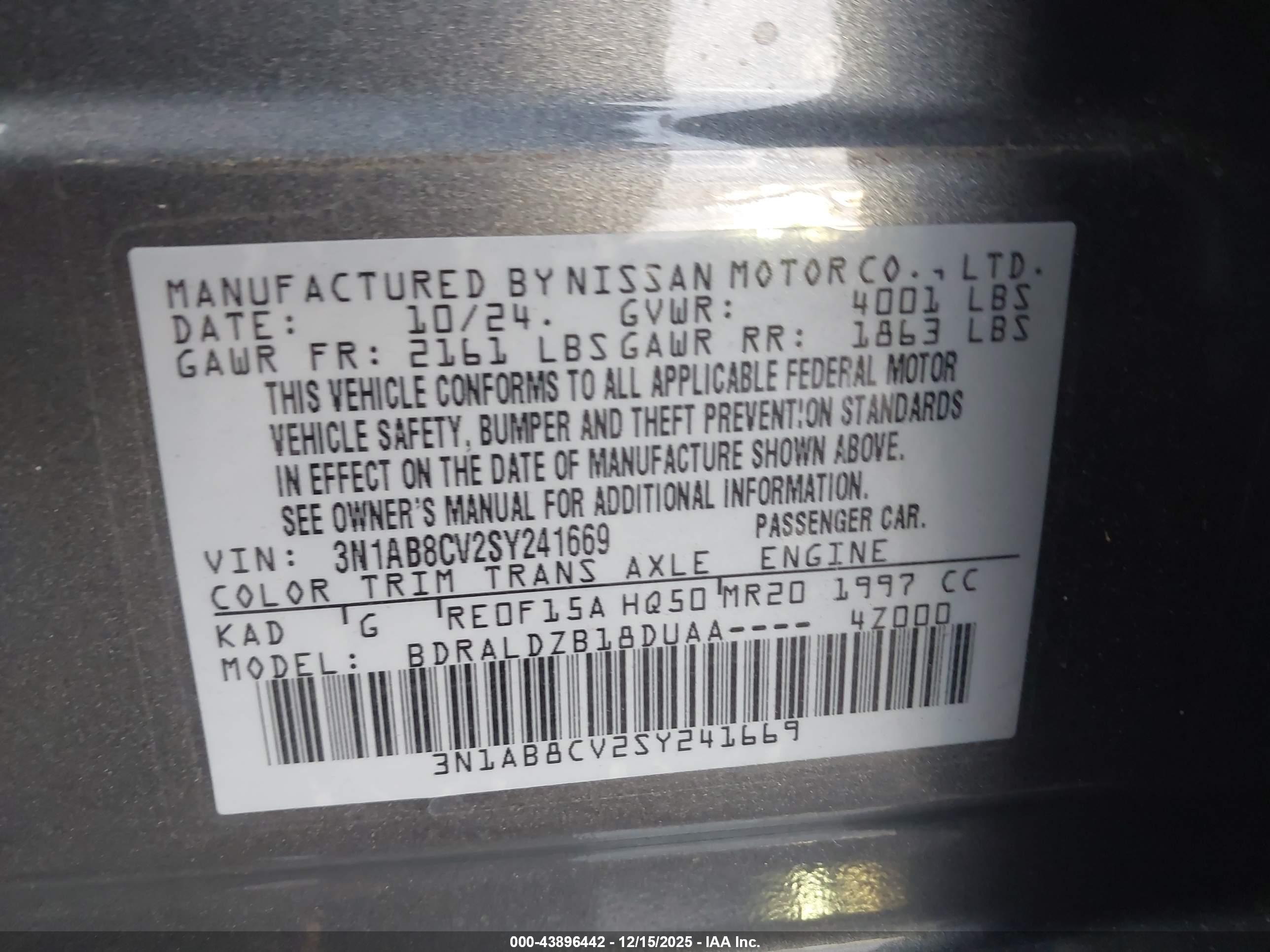NISSAN SENTRA image 9