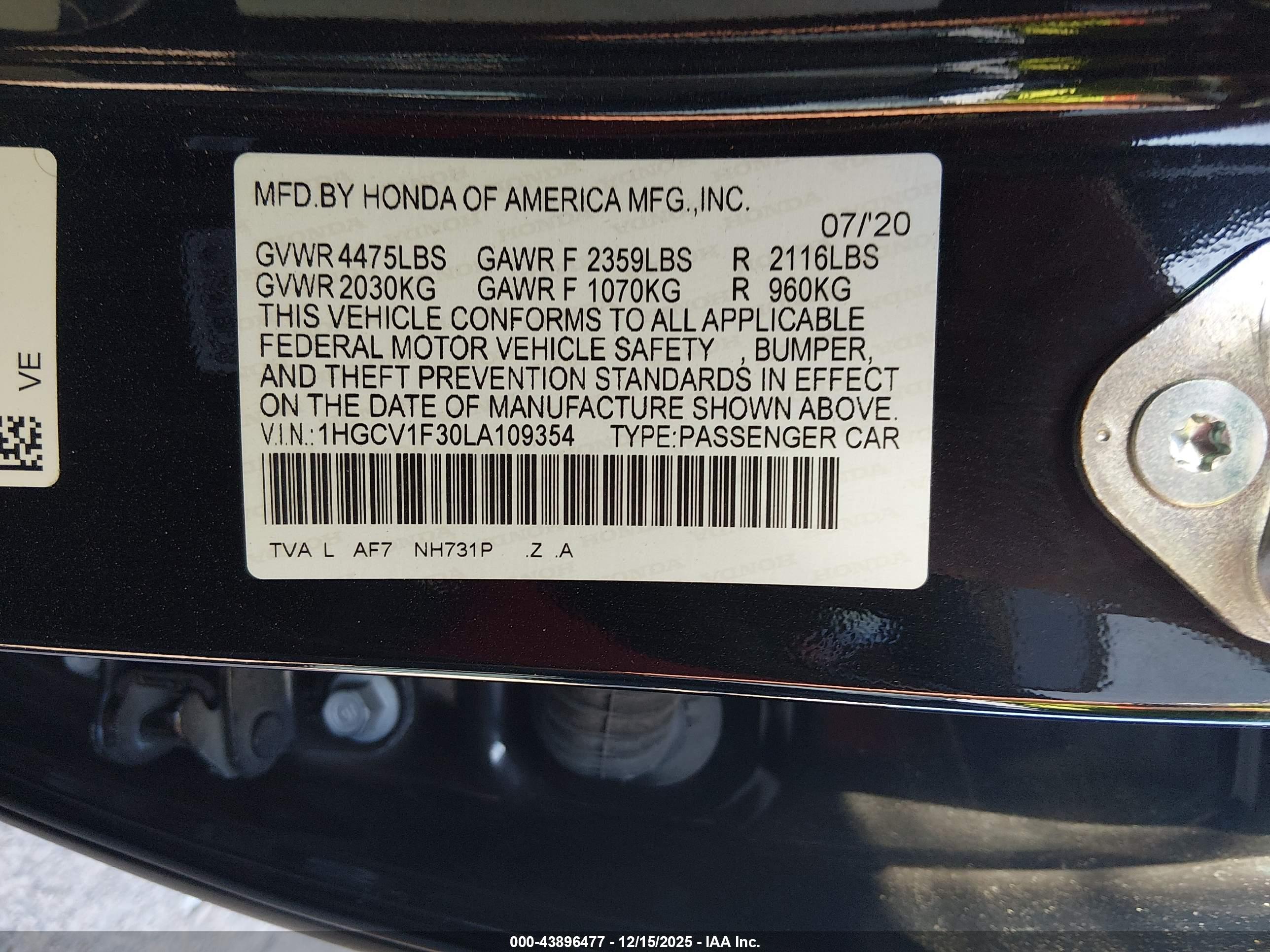 HONDA ACCORD image 9