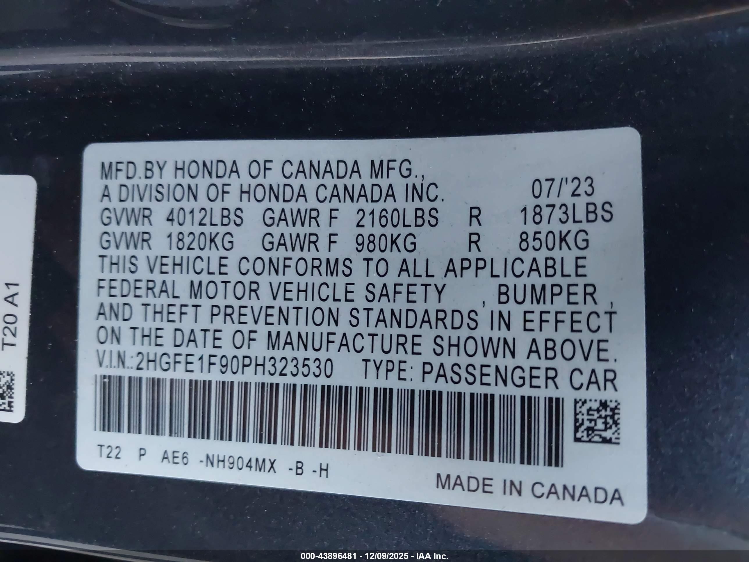 HONDA CIVIC image 9