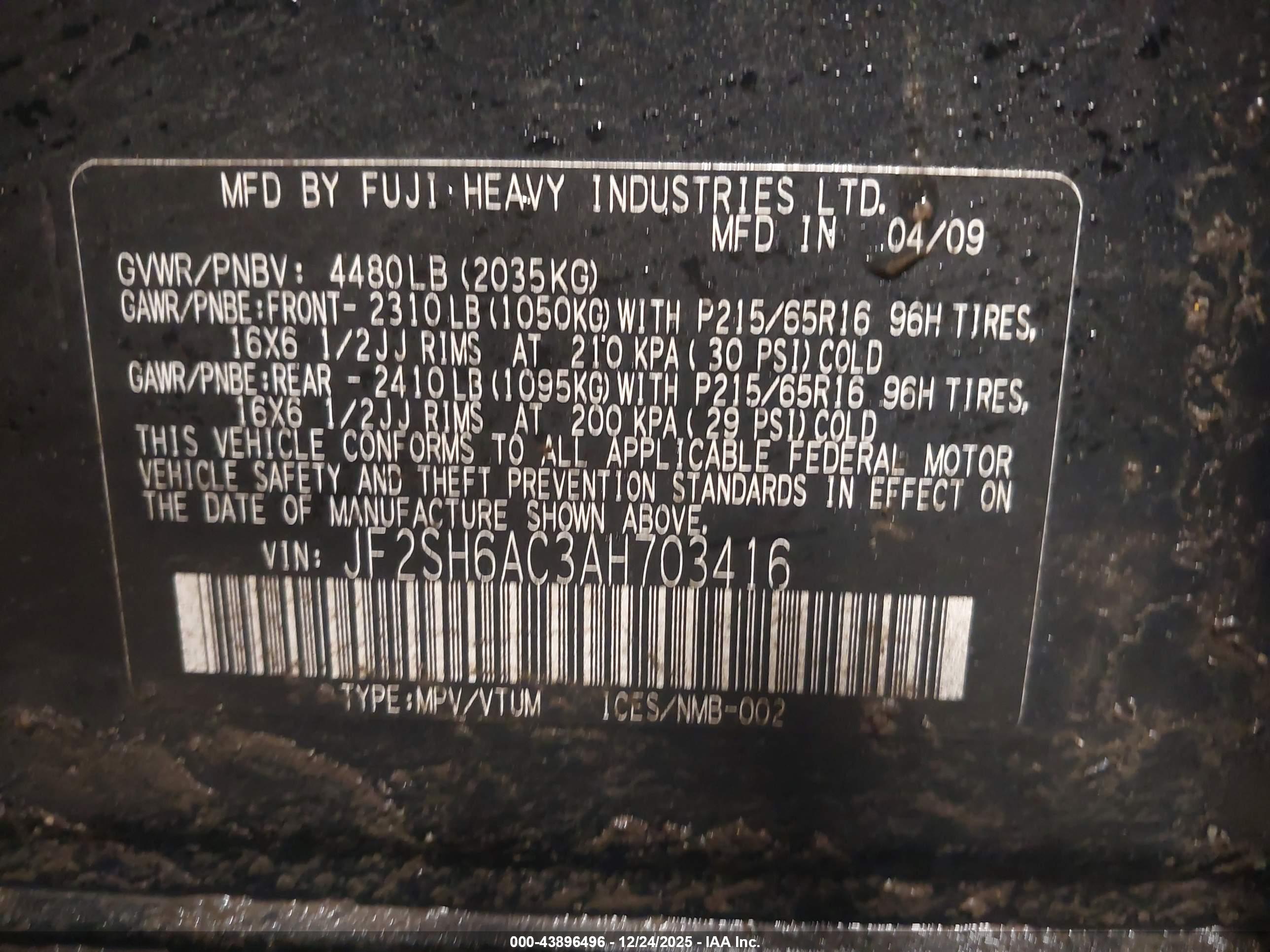 SUBARU FORESTER image 9