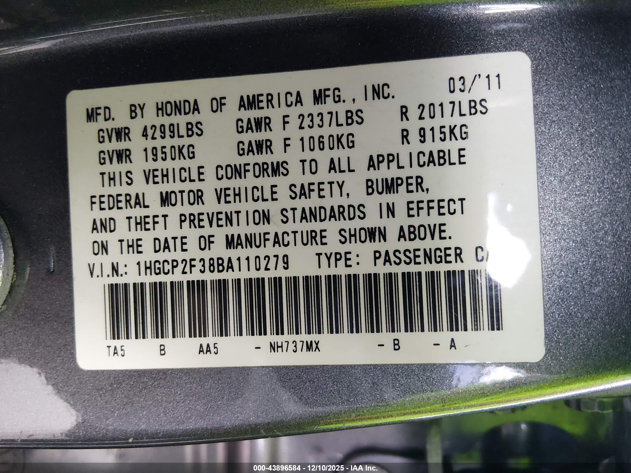 HONDA ACCORD image 9