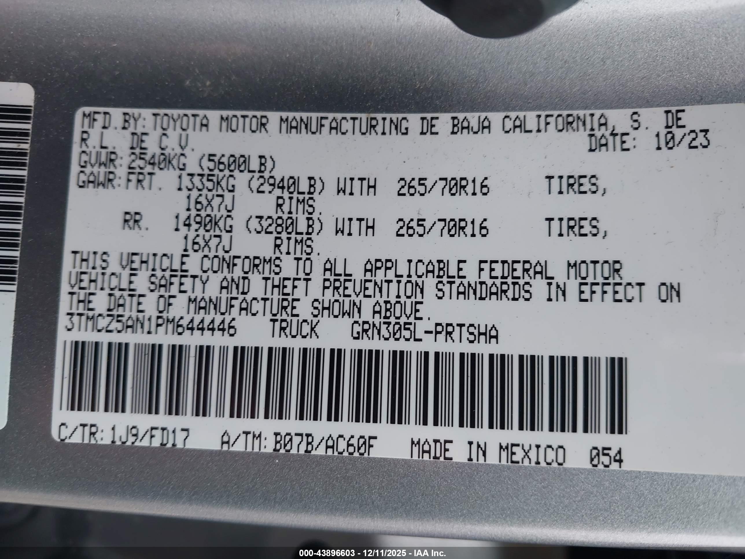 TOYOTA TACOMA image 9