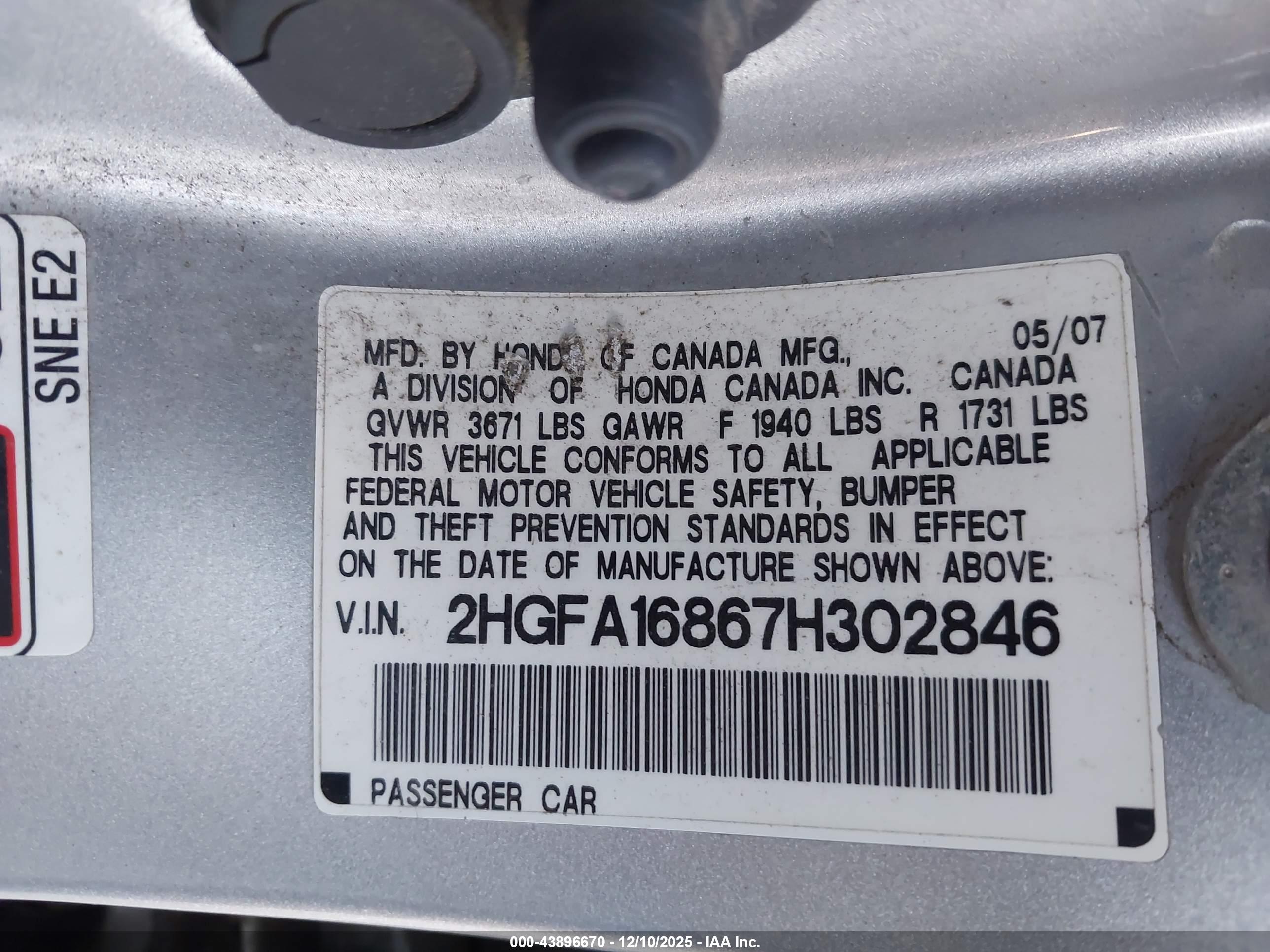 HONDA CIVIC image 9