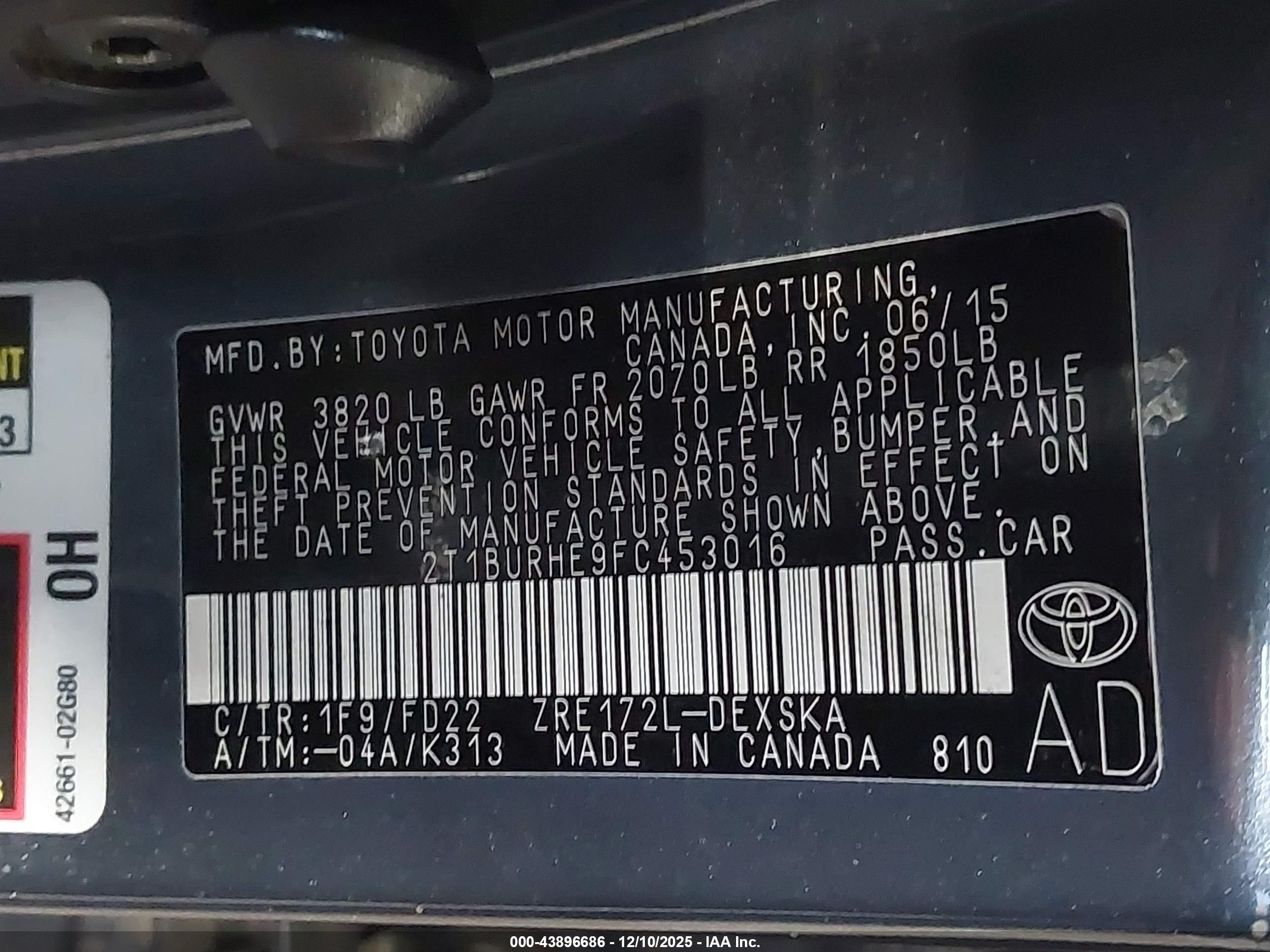 TOYOTA COROLLA image 9