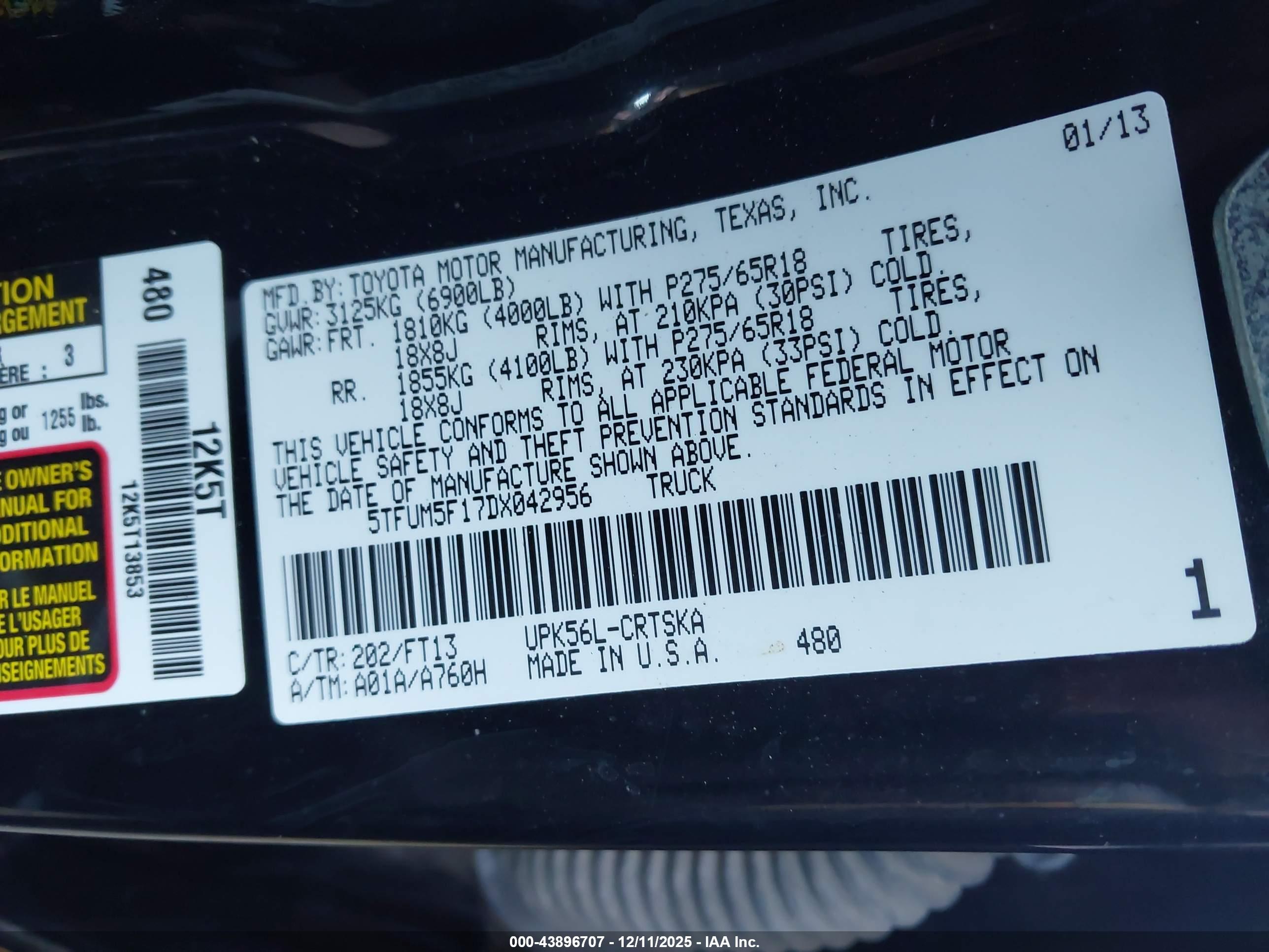 TOYOTA TUNDRA image 9