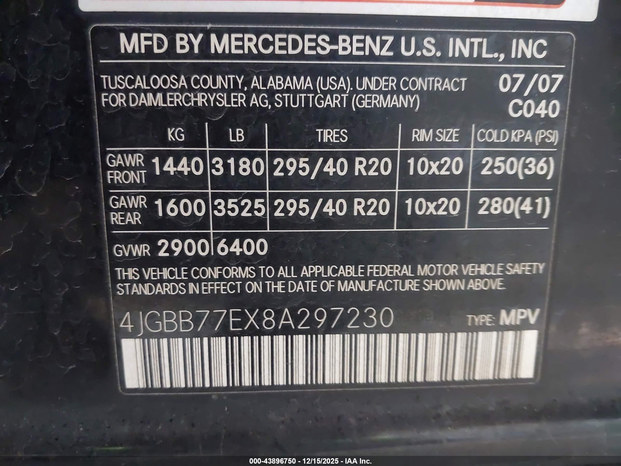 MERCEDES-BENZ ML image 9