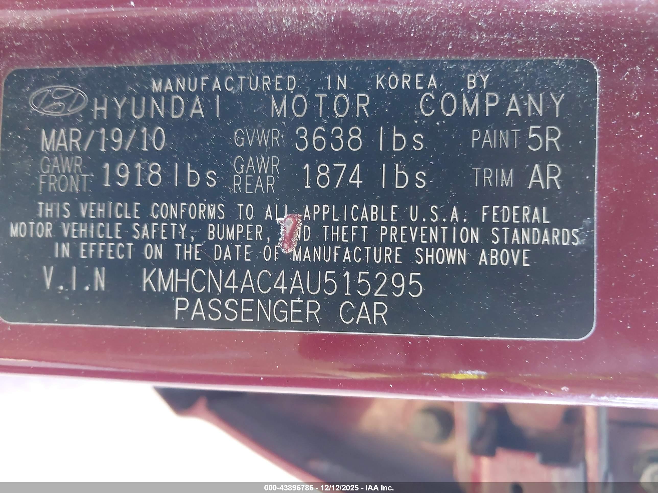 HYUNDAI ACCENT image 9