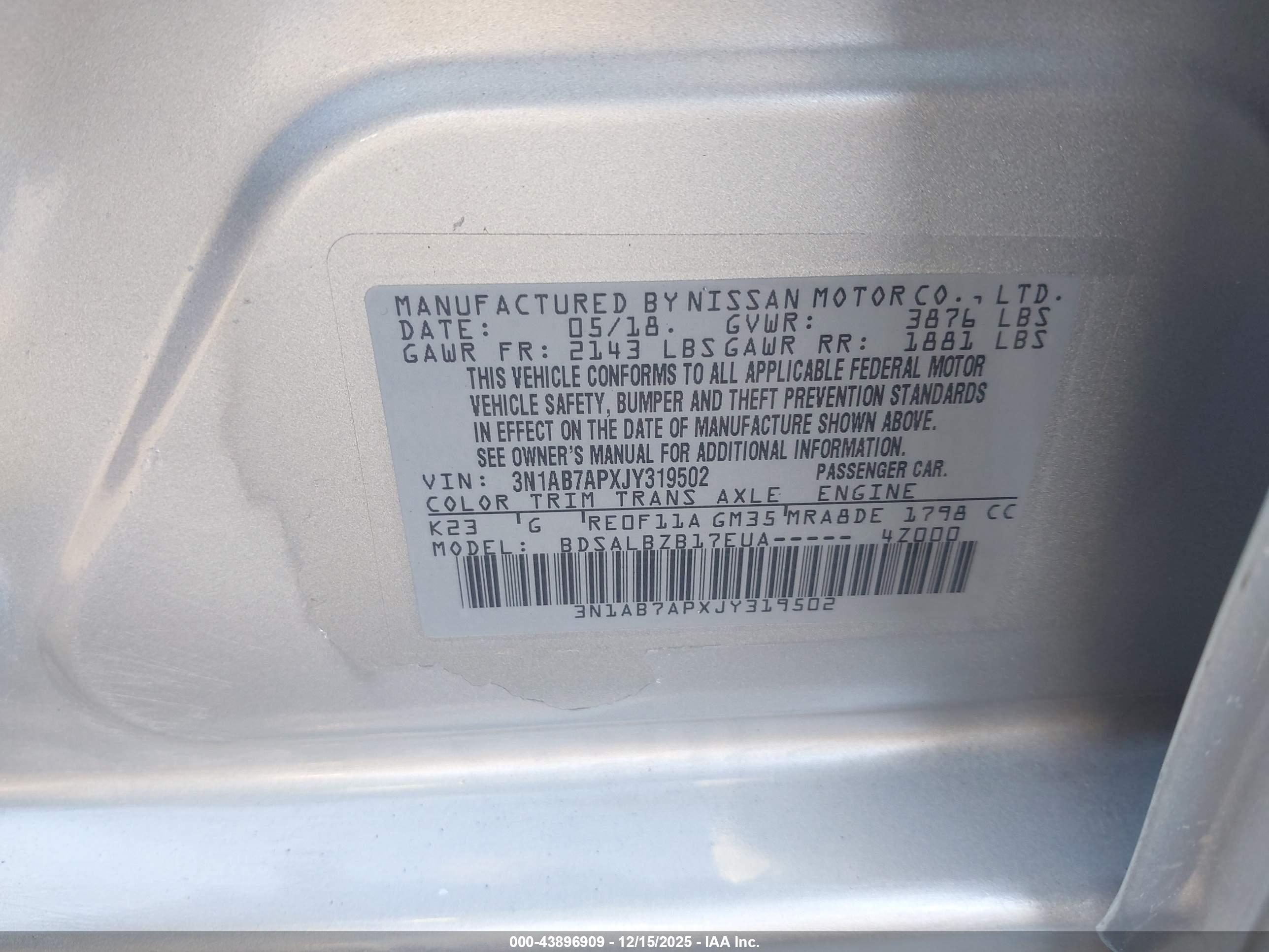 NISSAN SENTRA image 9
