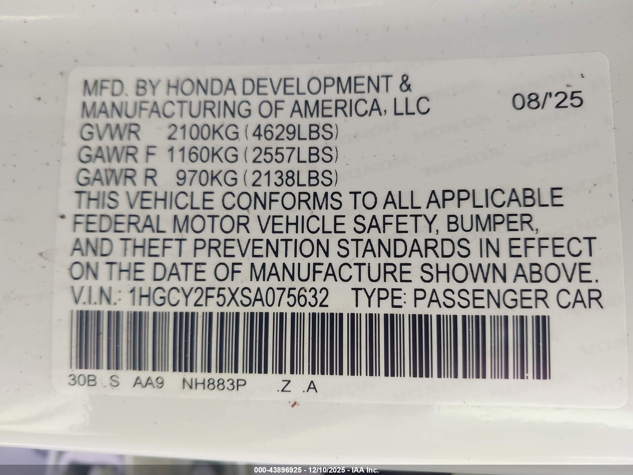 HONDA ACCORD image 9
