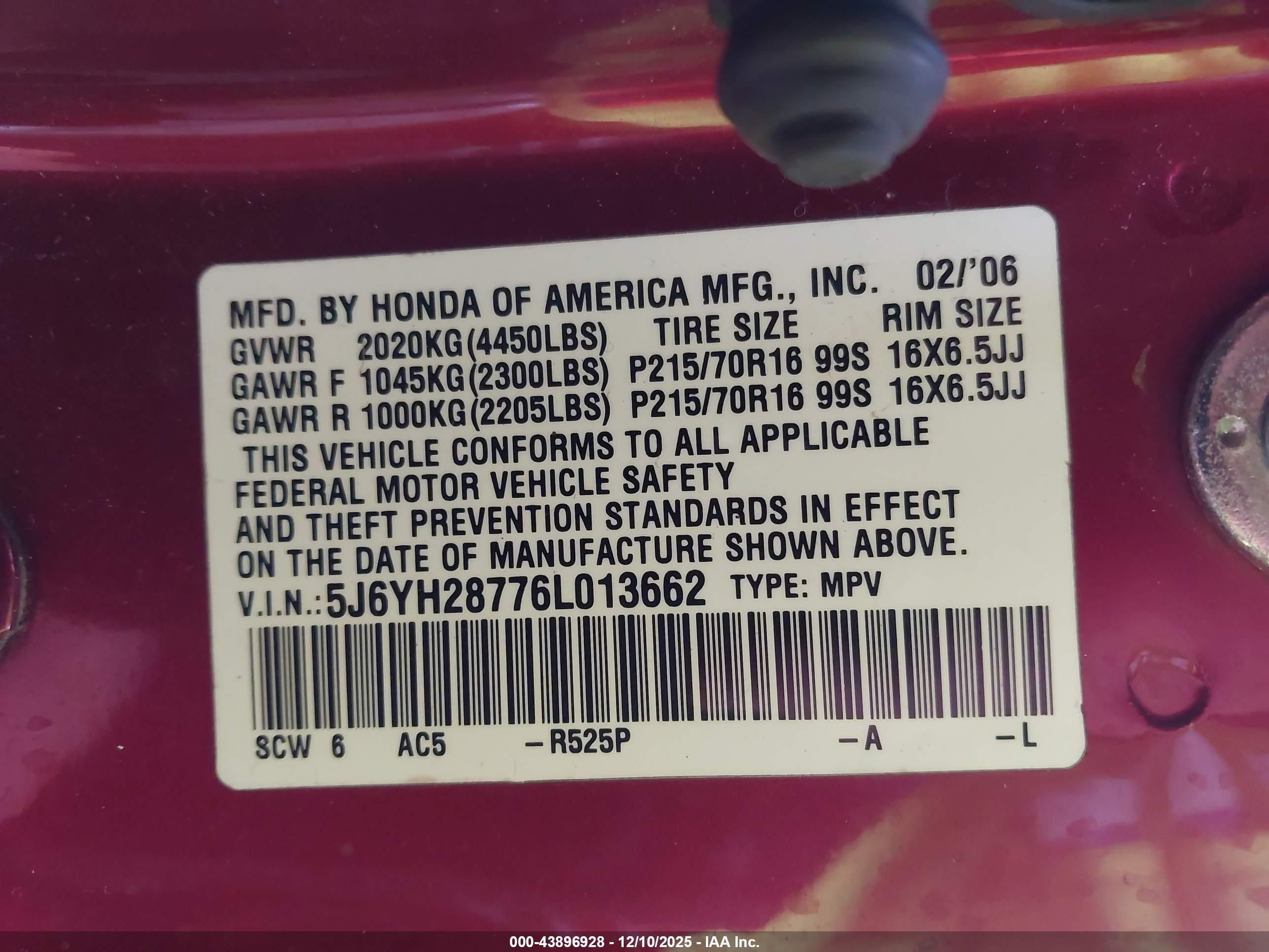 HONDA ELEMENT image 9