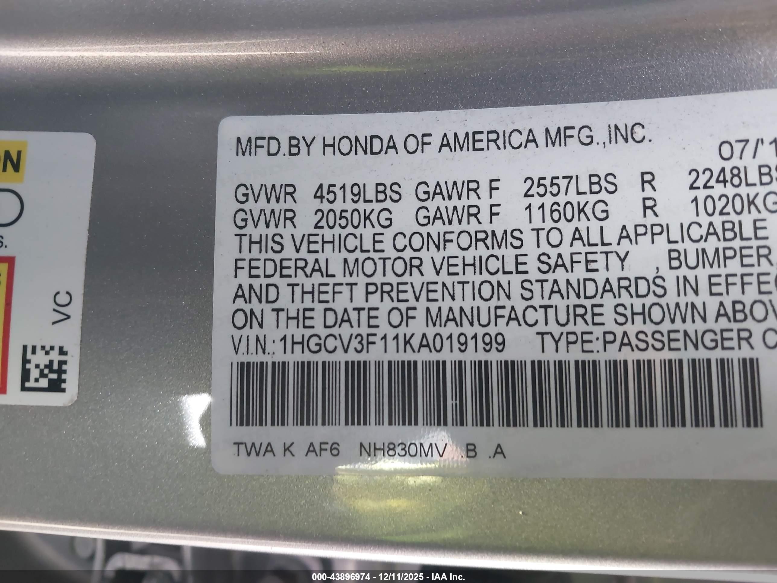 HONDA ACCORD image 9