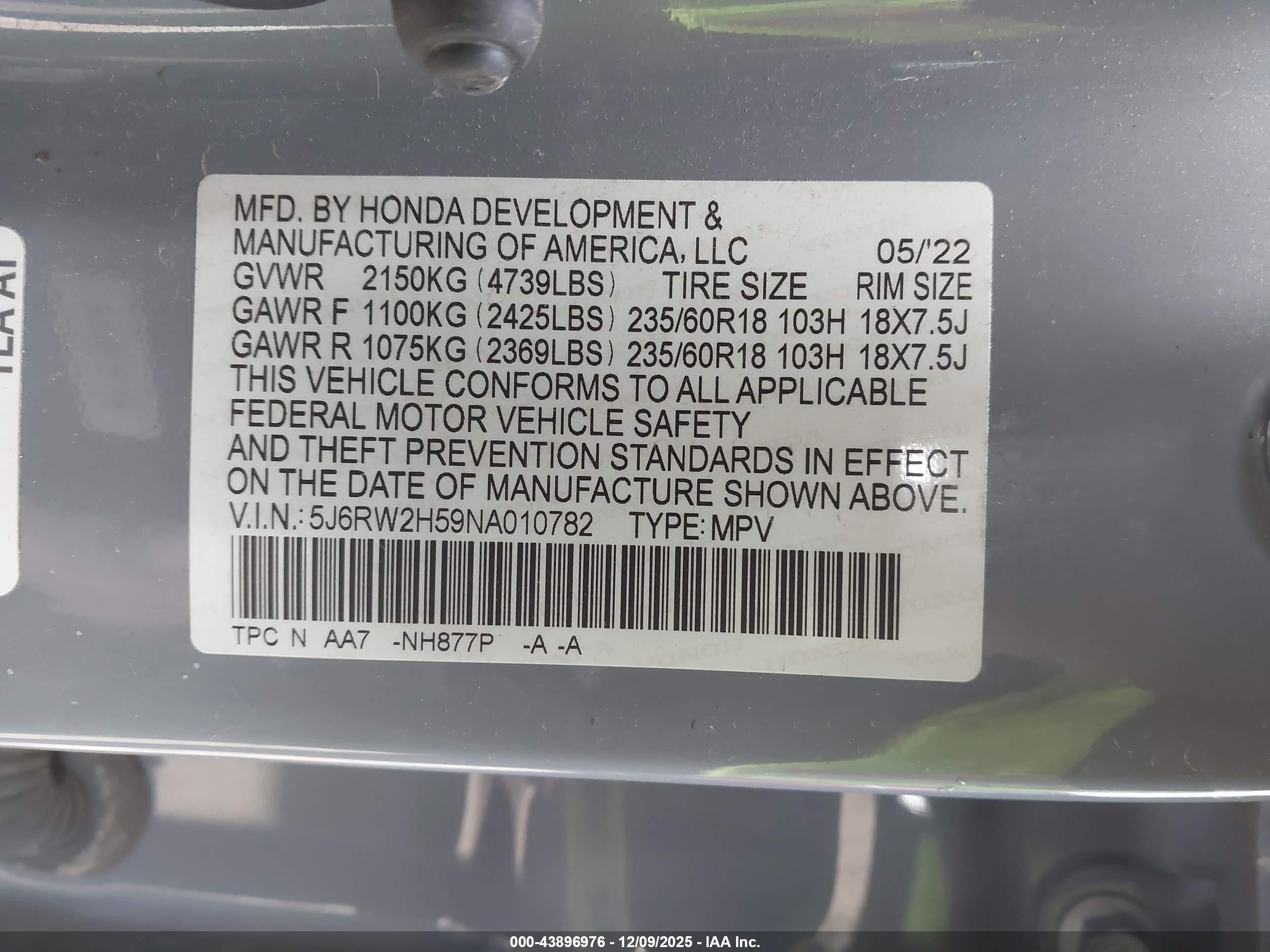 HONDA CR-V image 9