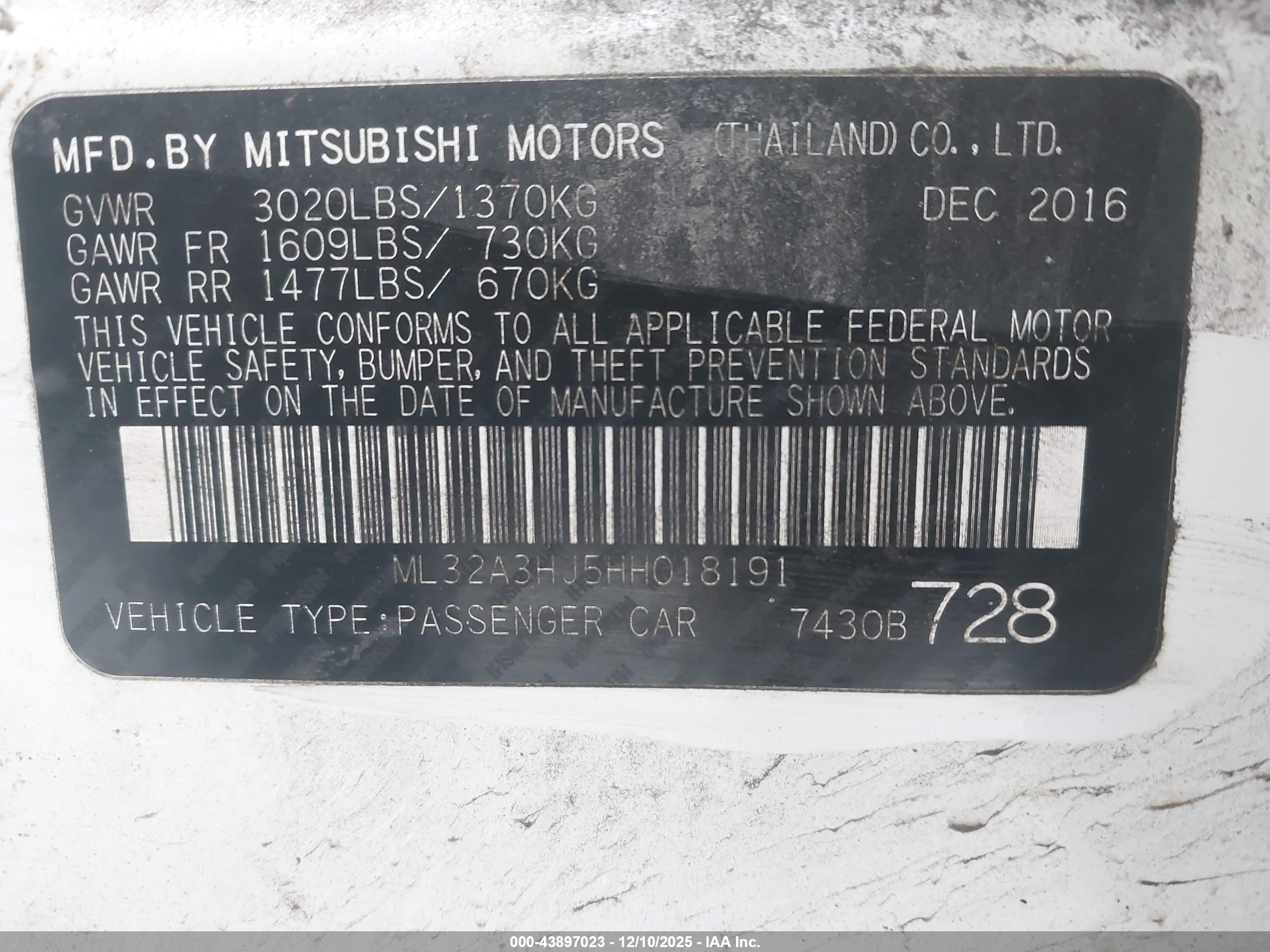 MITSUBISHI MIRAGE image 9