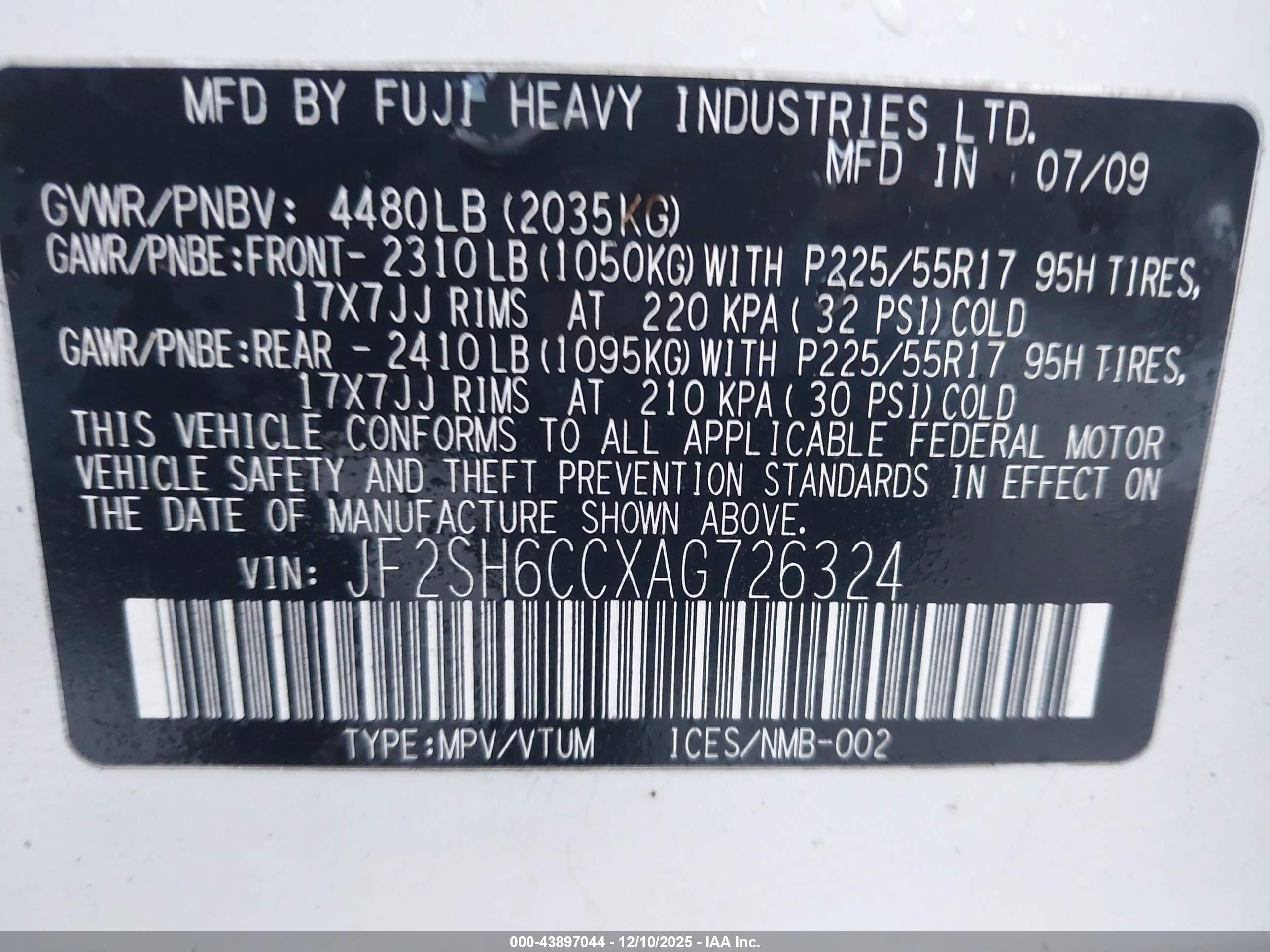 SUBARU FORESTER image 9