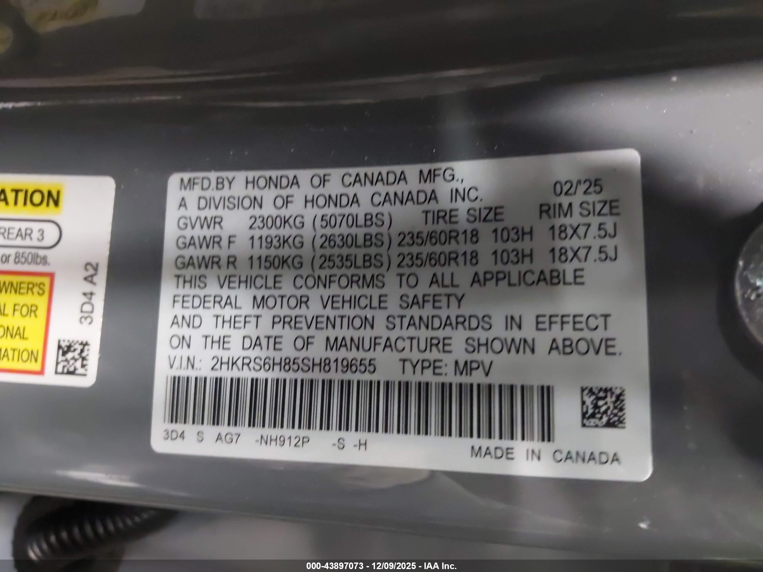HONDA CR-V image 9