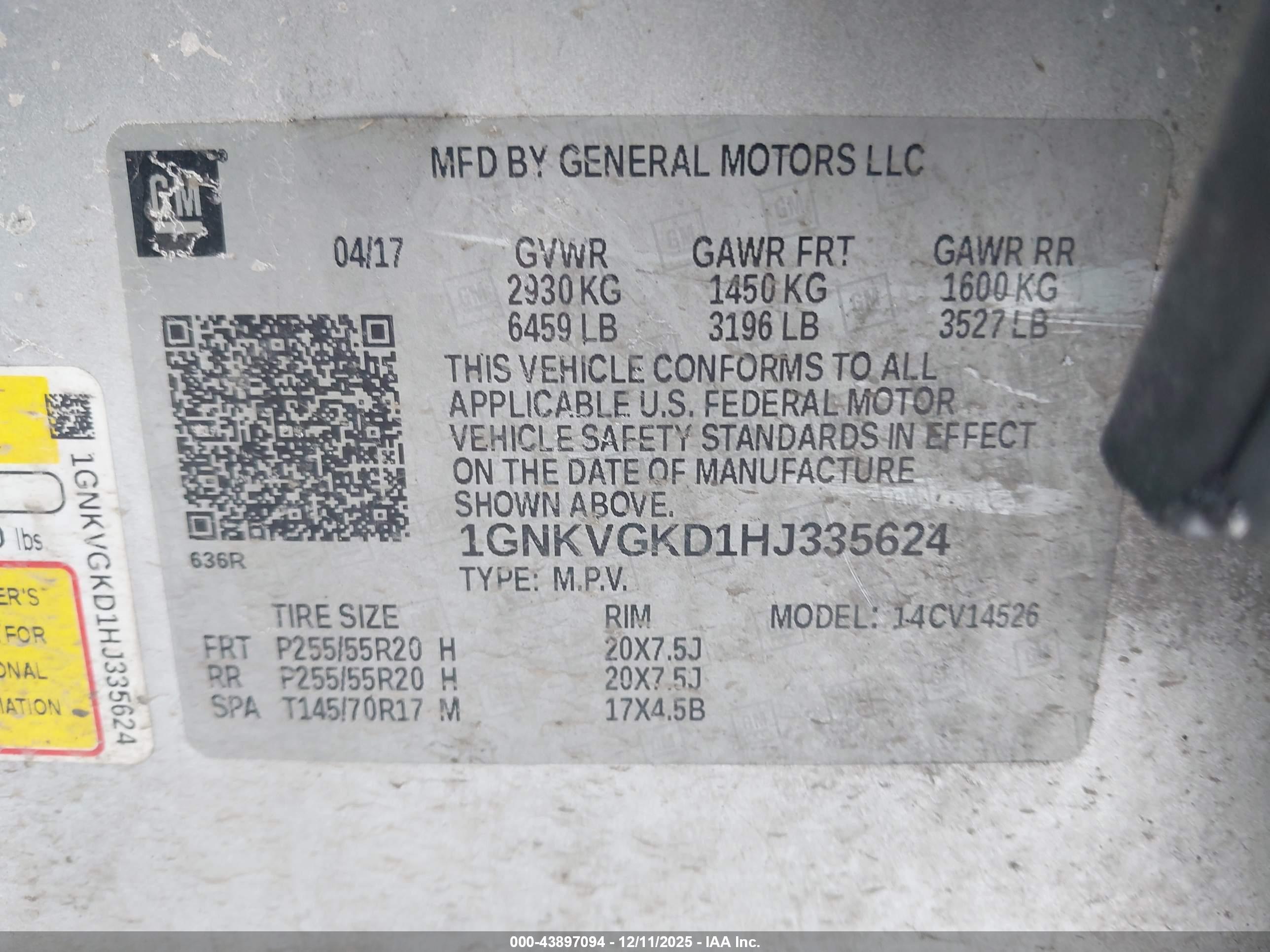 CHEVROLET TRAVERSE image 9