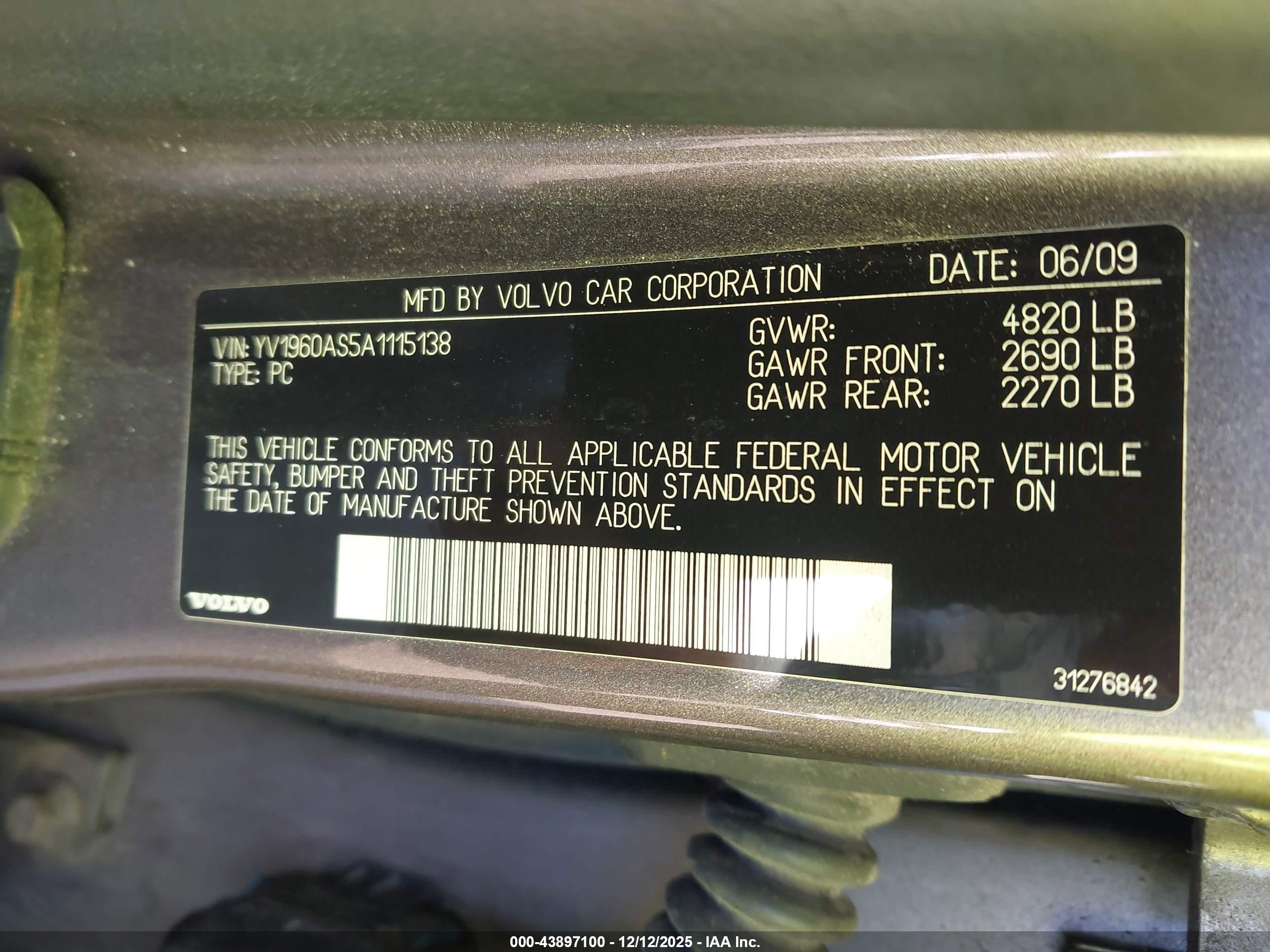 VOLVO S80 image 9