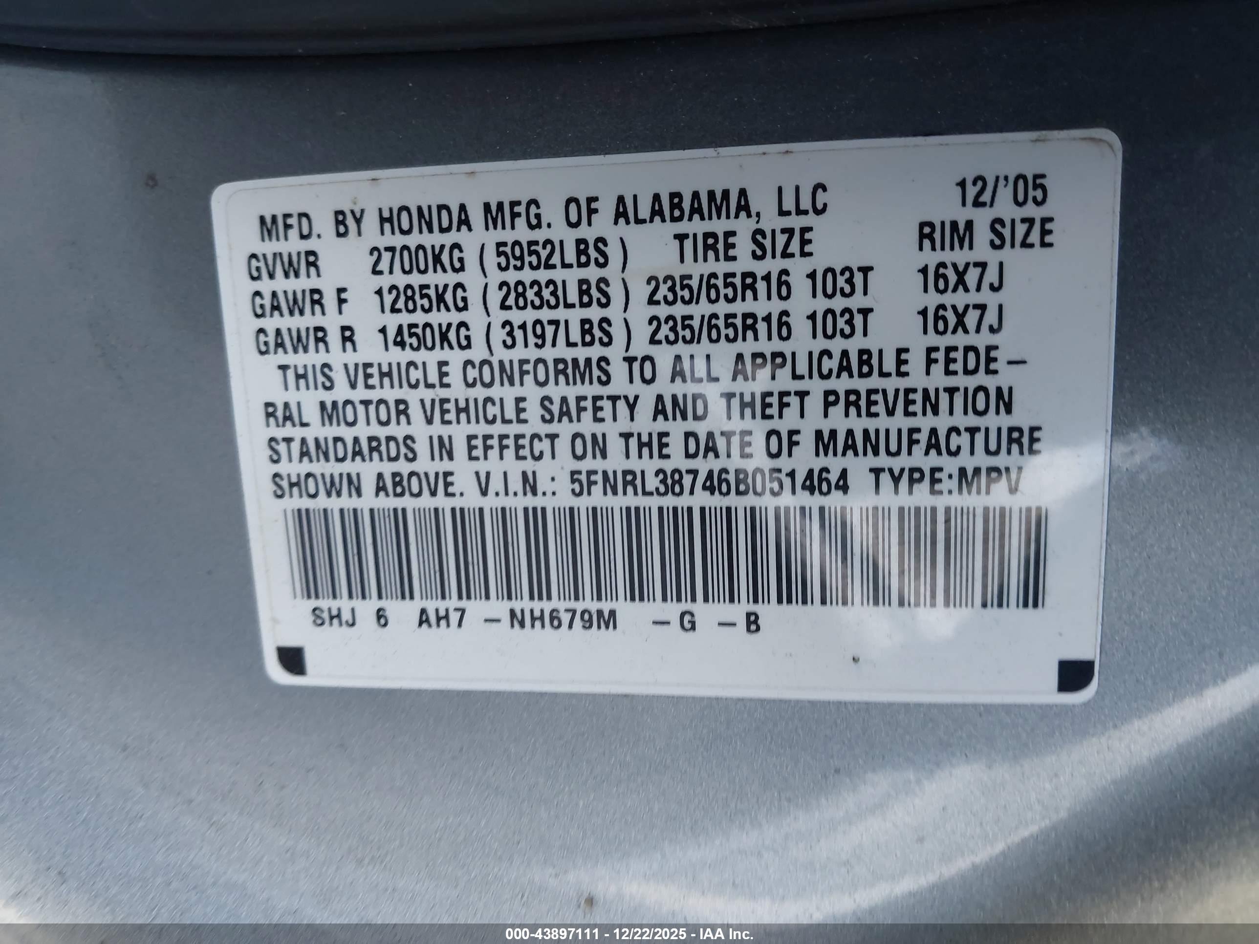 HONDA ODYSSEY image 9