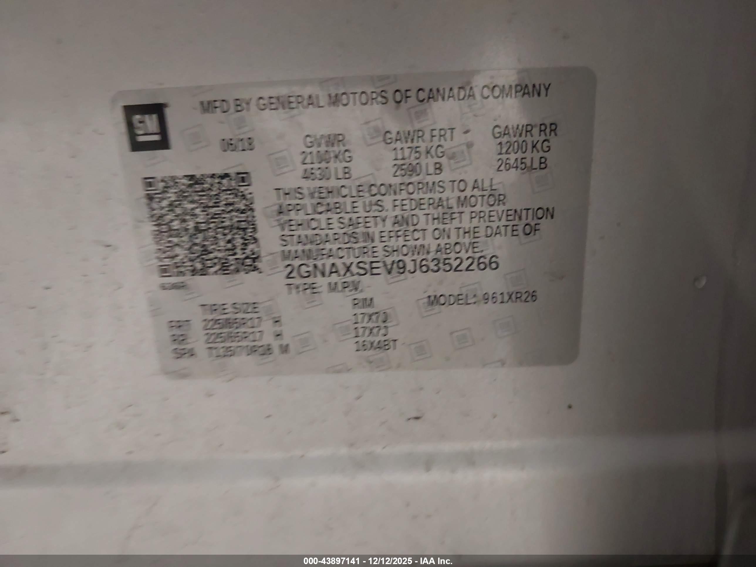 CHEVROLET EQUINOX image 9