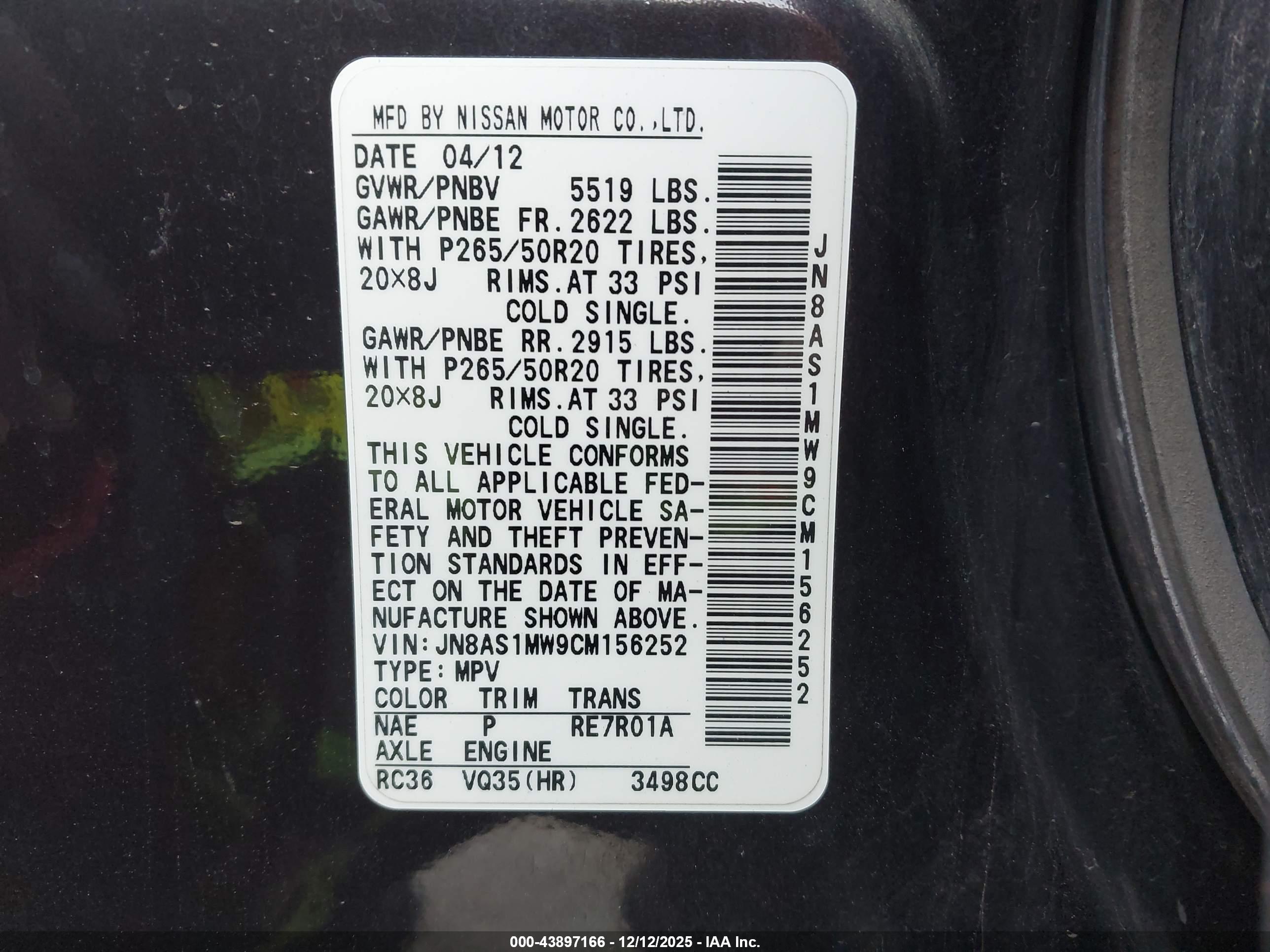 INFINITI FX35 image 9