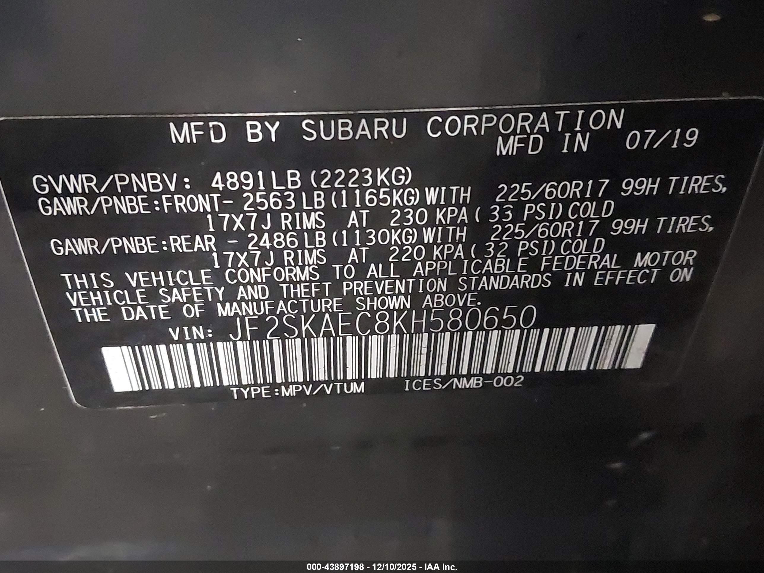 SUBARU FORESTER image 9