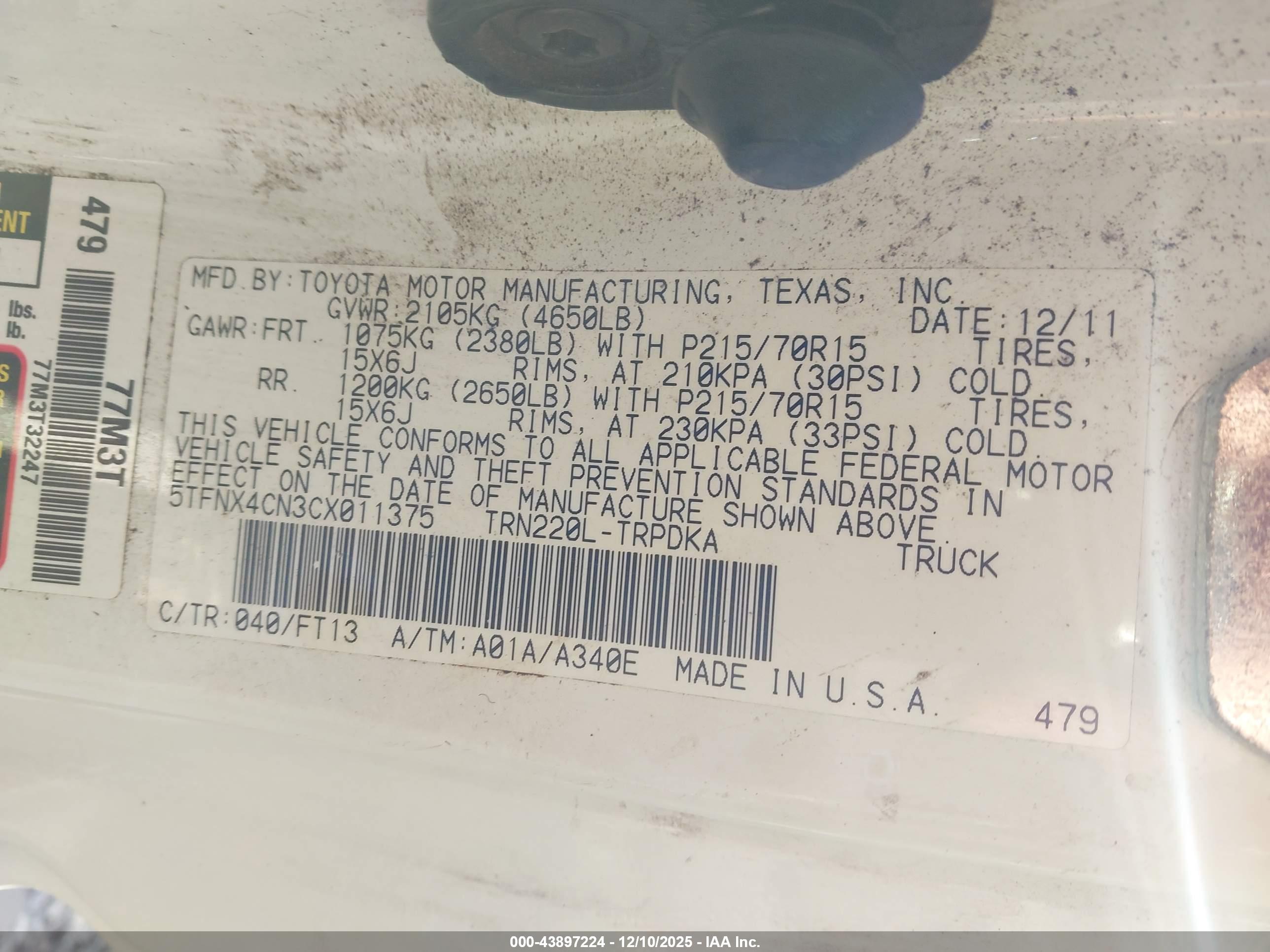 TOYOTA TACOMA image 9