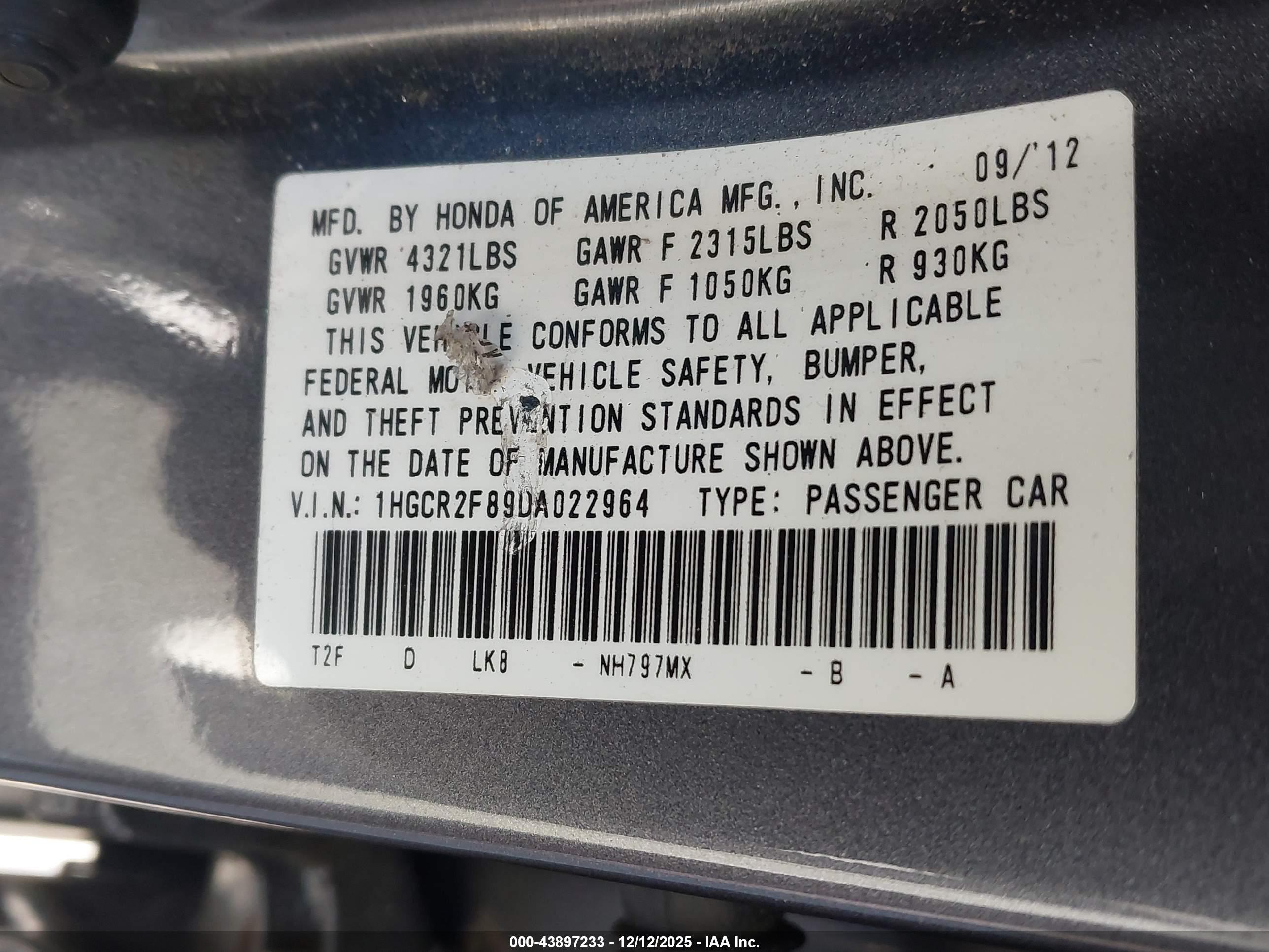 HONDA ACCORD image 9