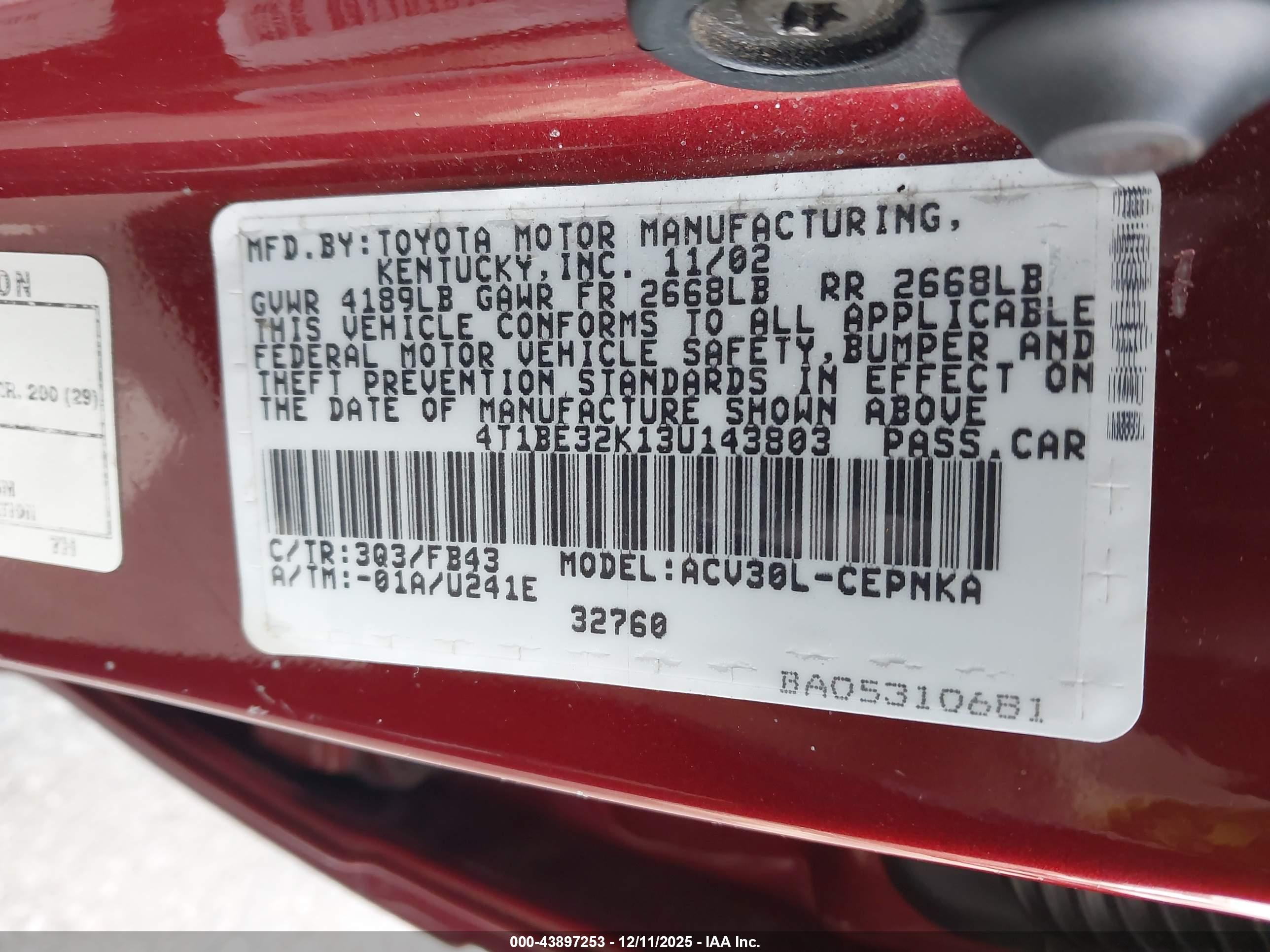 TOYOTA CAMRY image 9