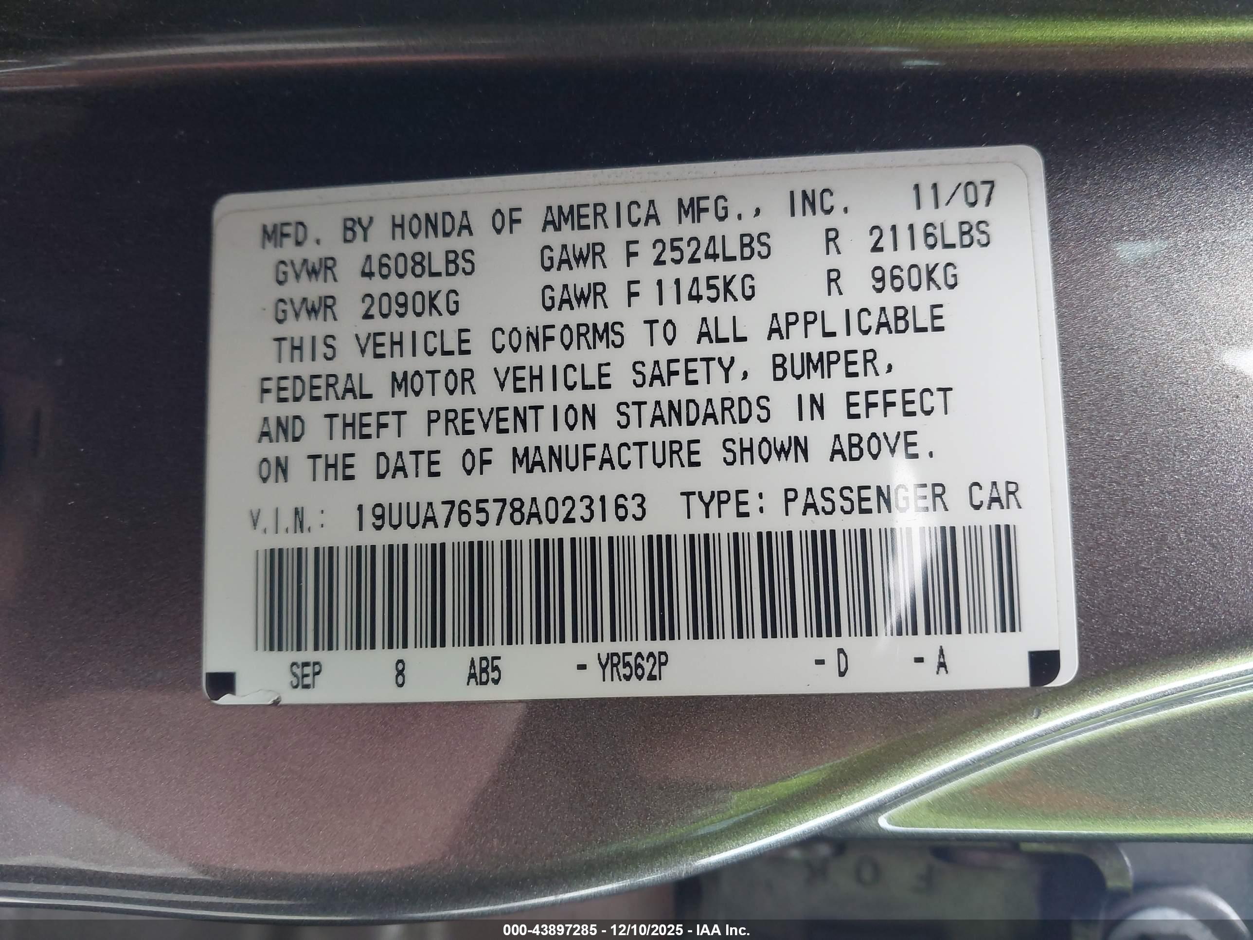 ACURA TL image 9
