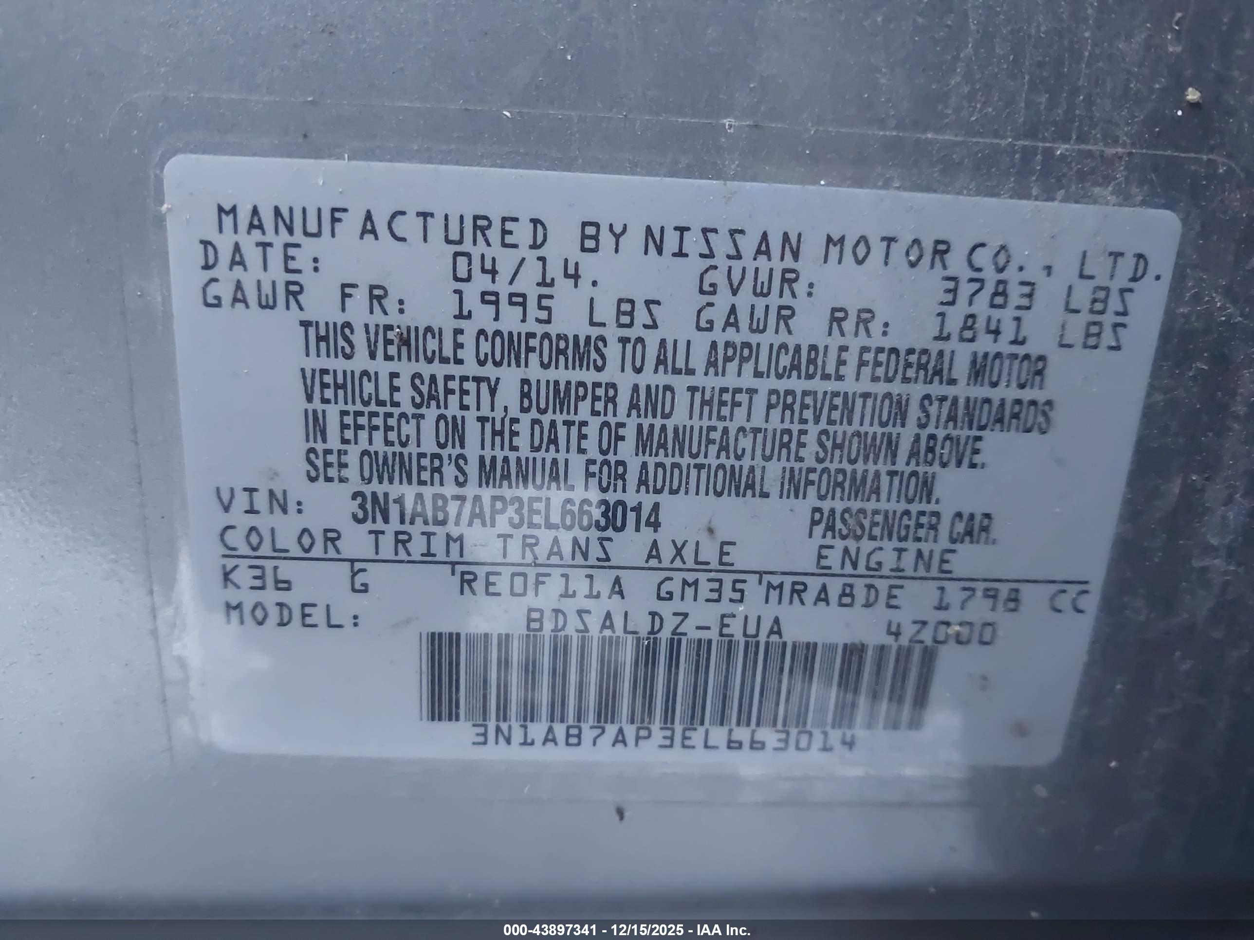NISSAN SENTRA image 9