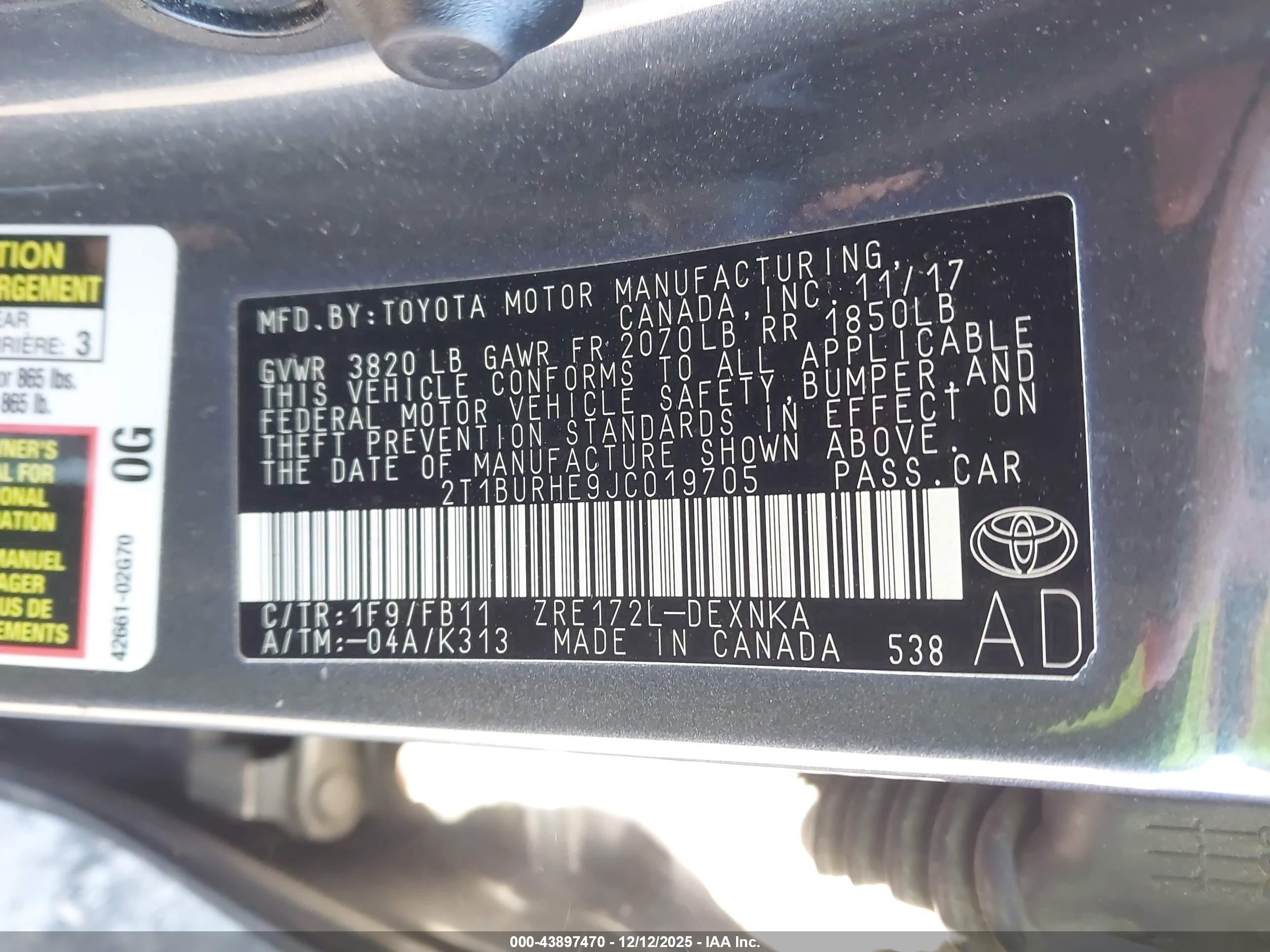 TOYOTA COROLLA image 9