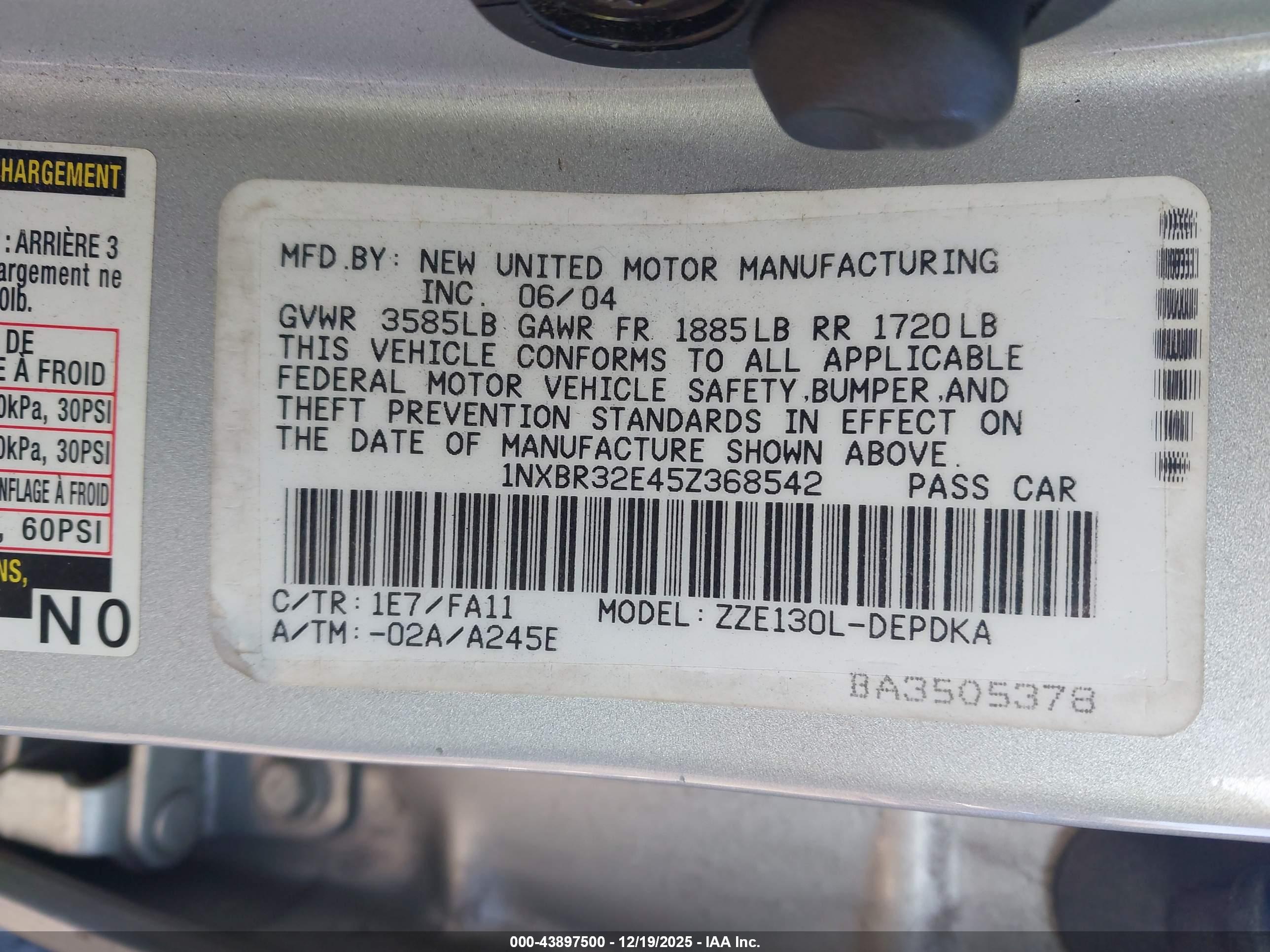 TOYOTA COROLLA image 9