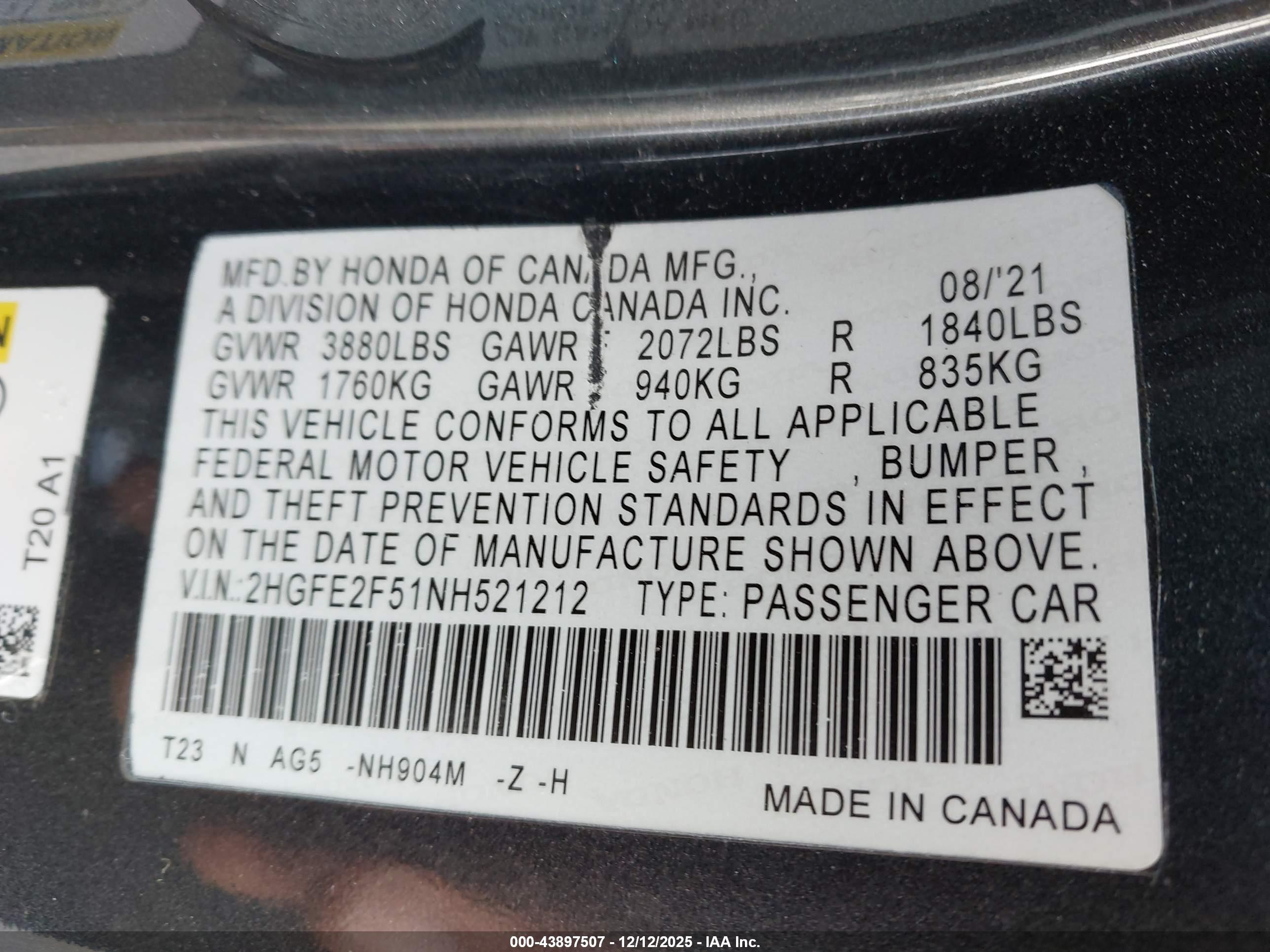 HONDA CIVIC image 9