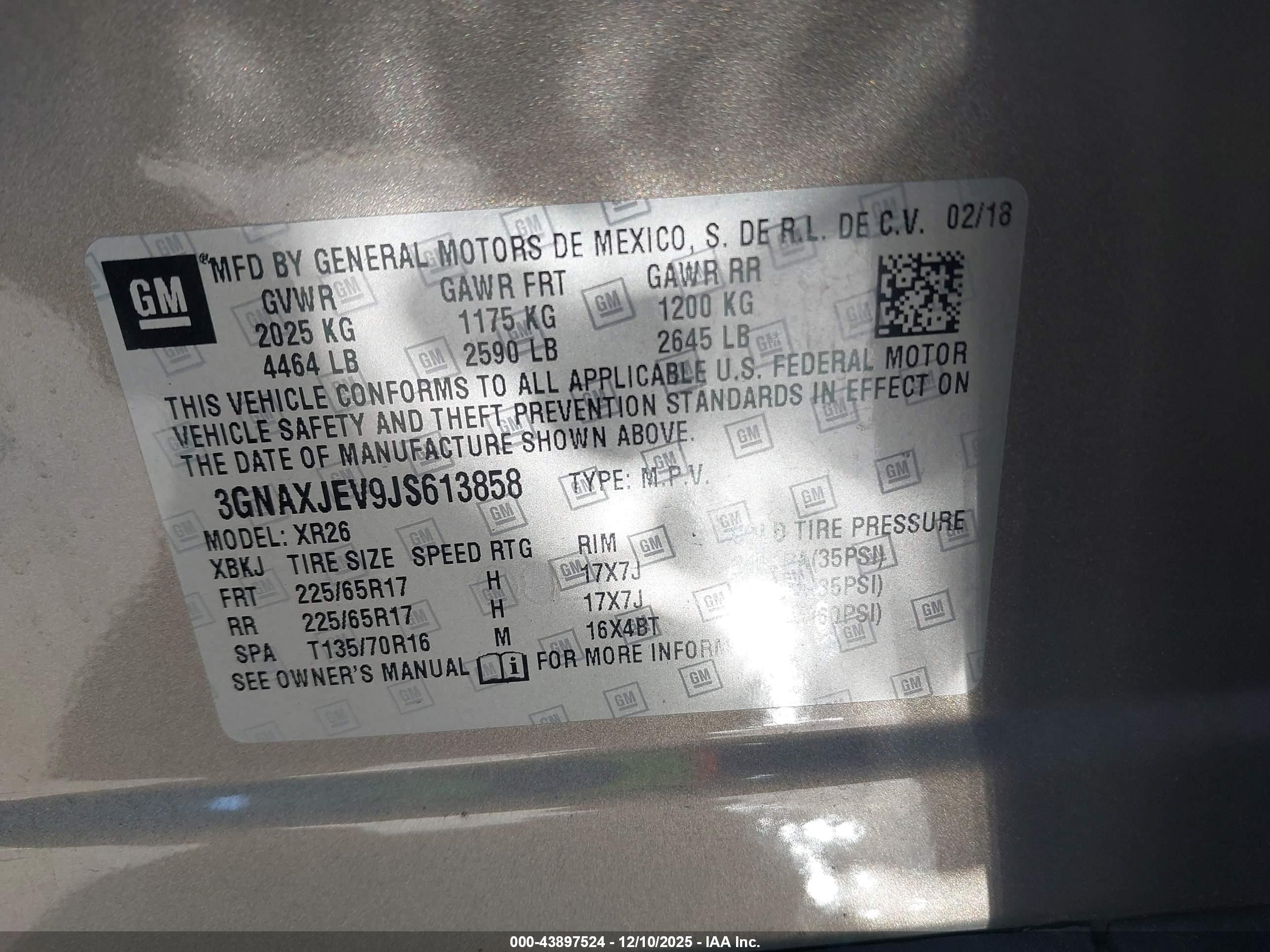 CHEVROLET EQUINOX image 9