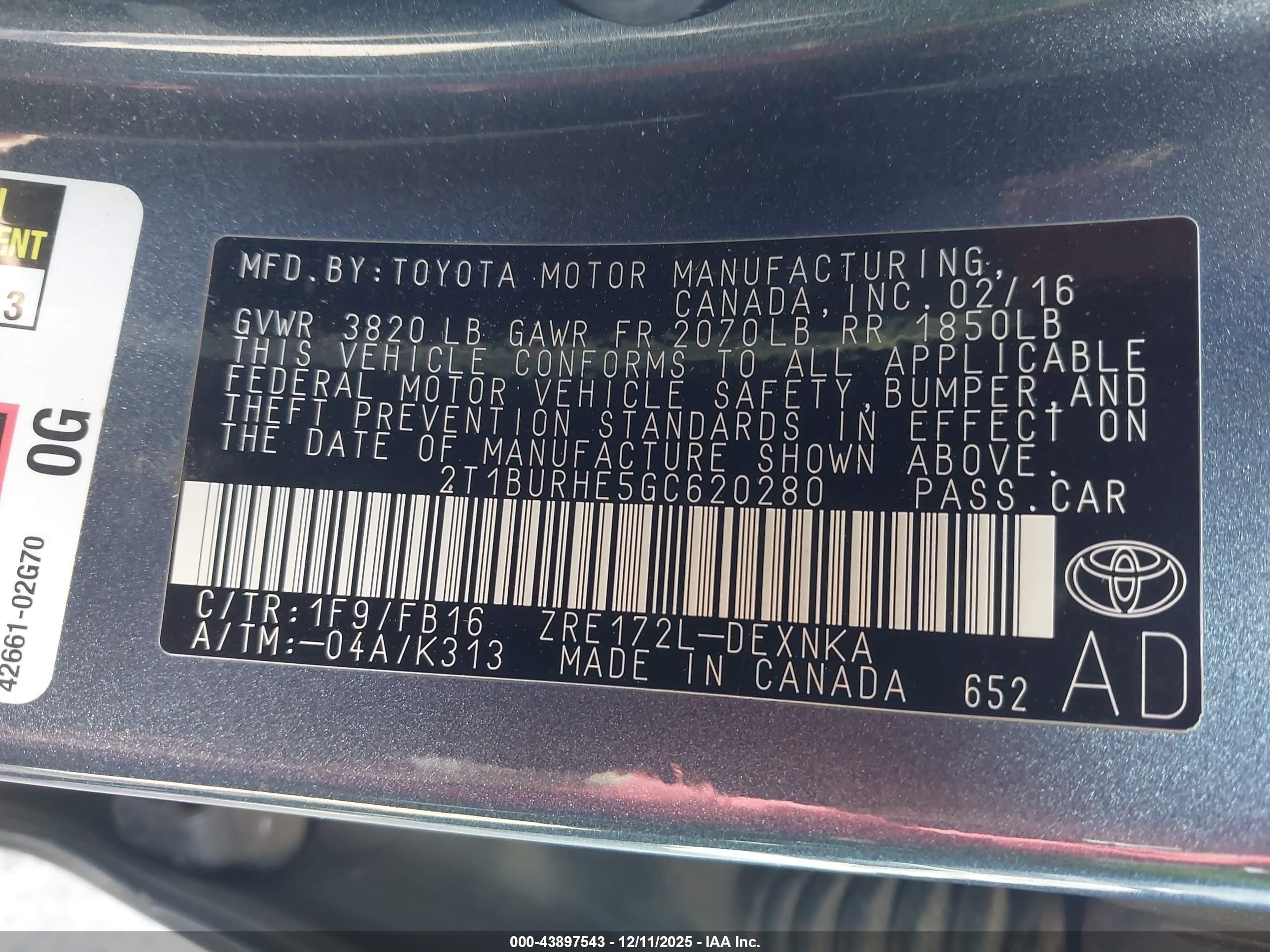 TOYOTA COROLLA image 9