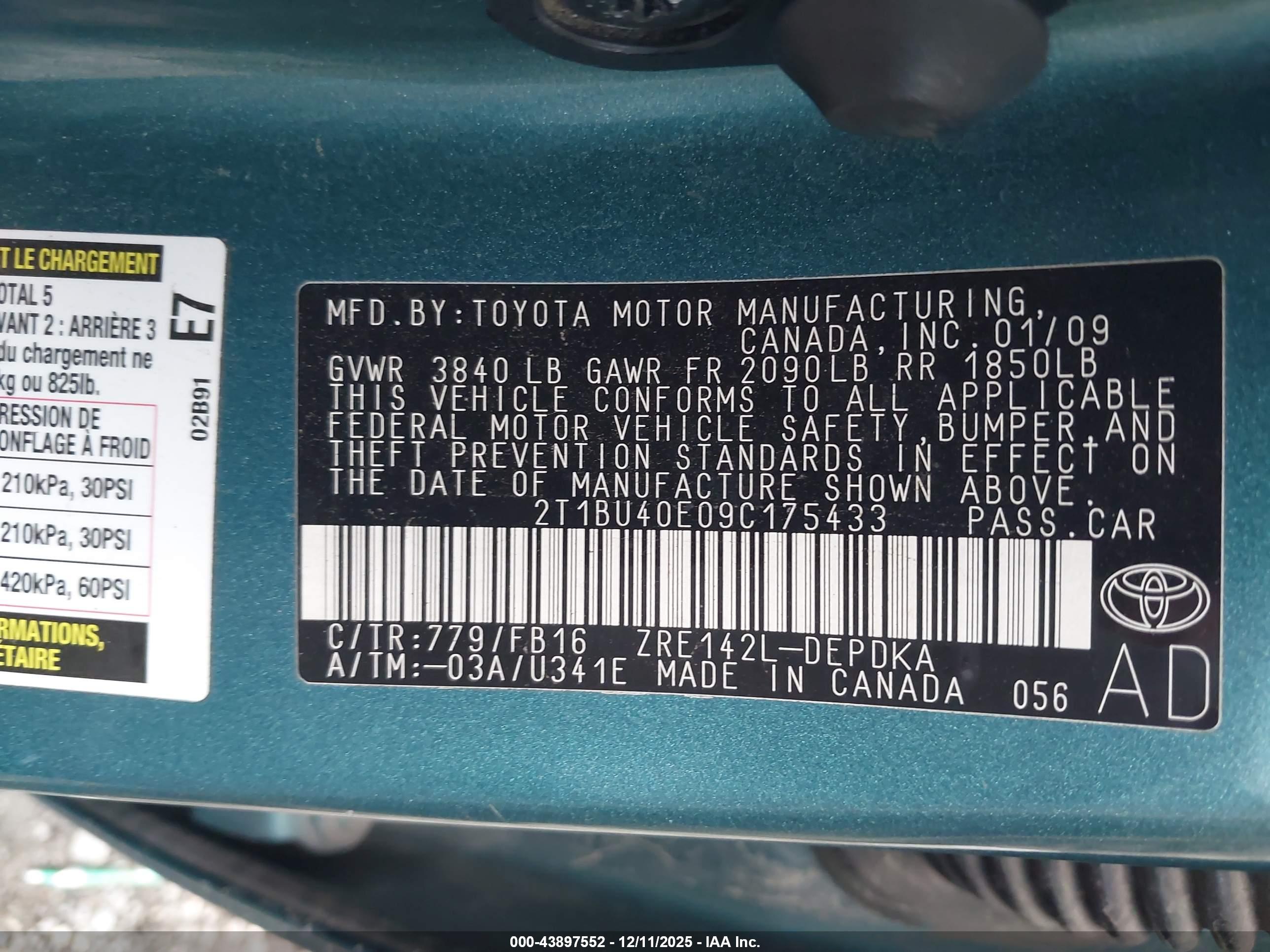 TOYOTA COROLLA image 9