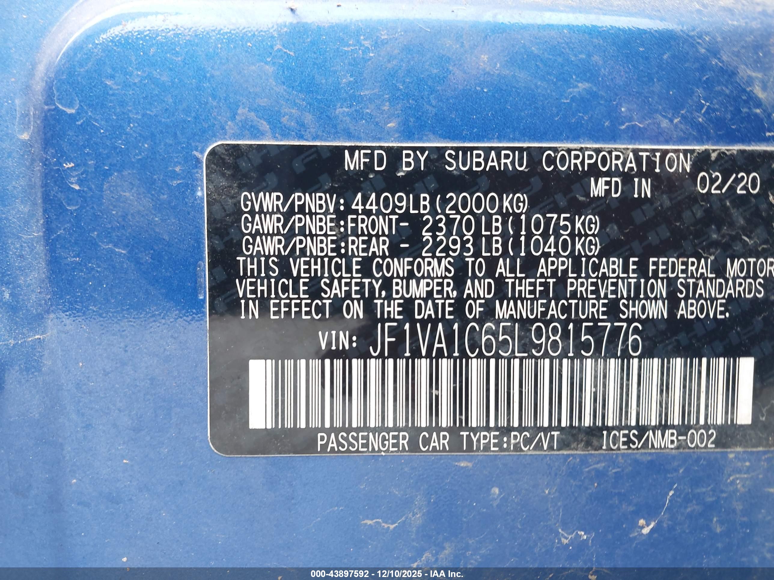 SUBARU WRX image 9