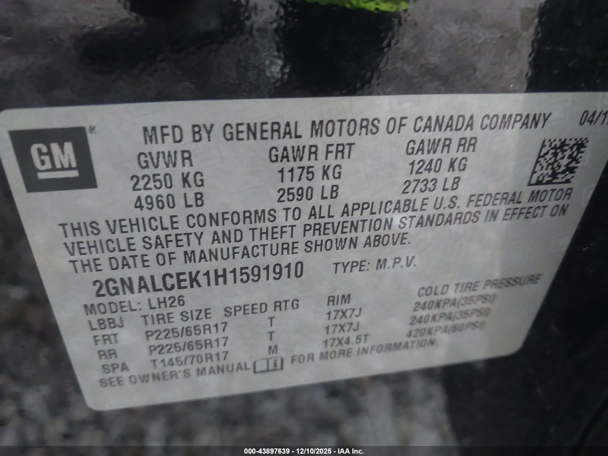 CHEVROLET EQUINOX image 9