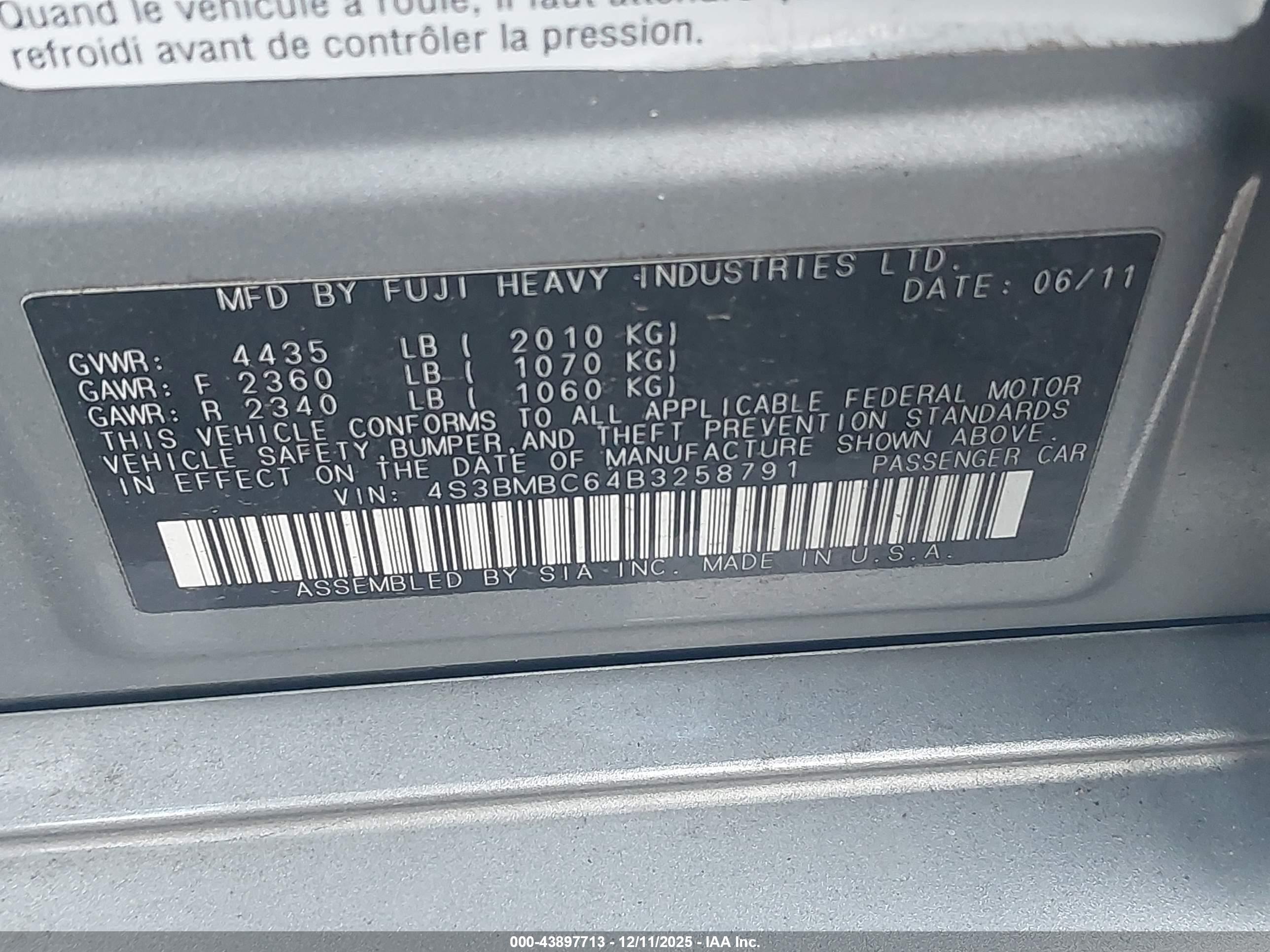 SUBARU LEGACY image 9