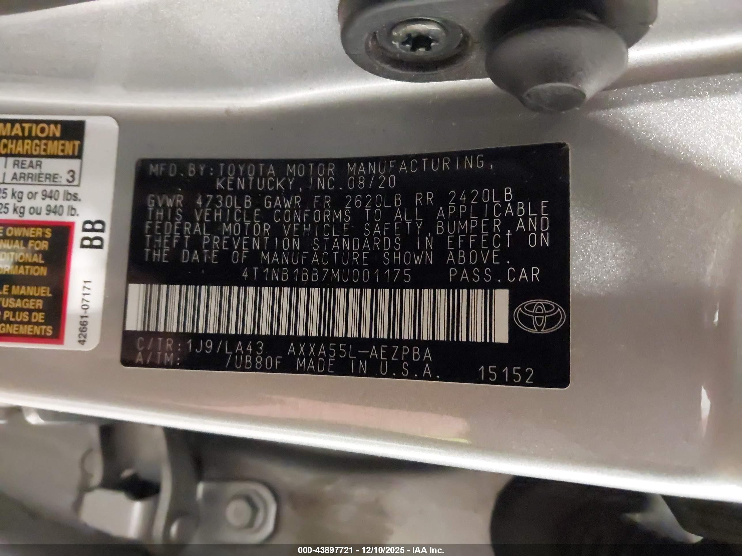 TOYOTA AVALON image 9