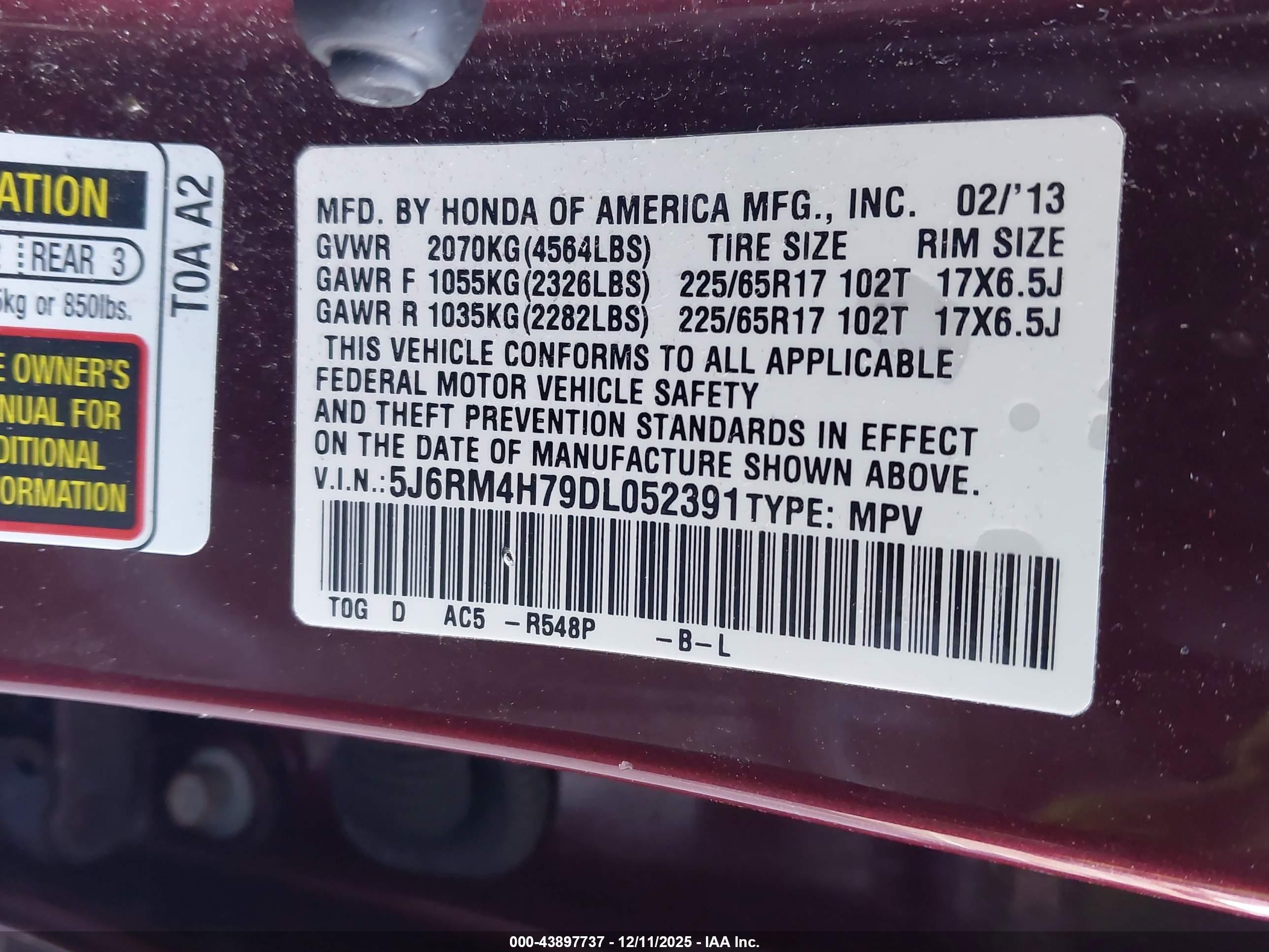HONDA CR-V image 9