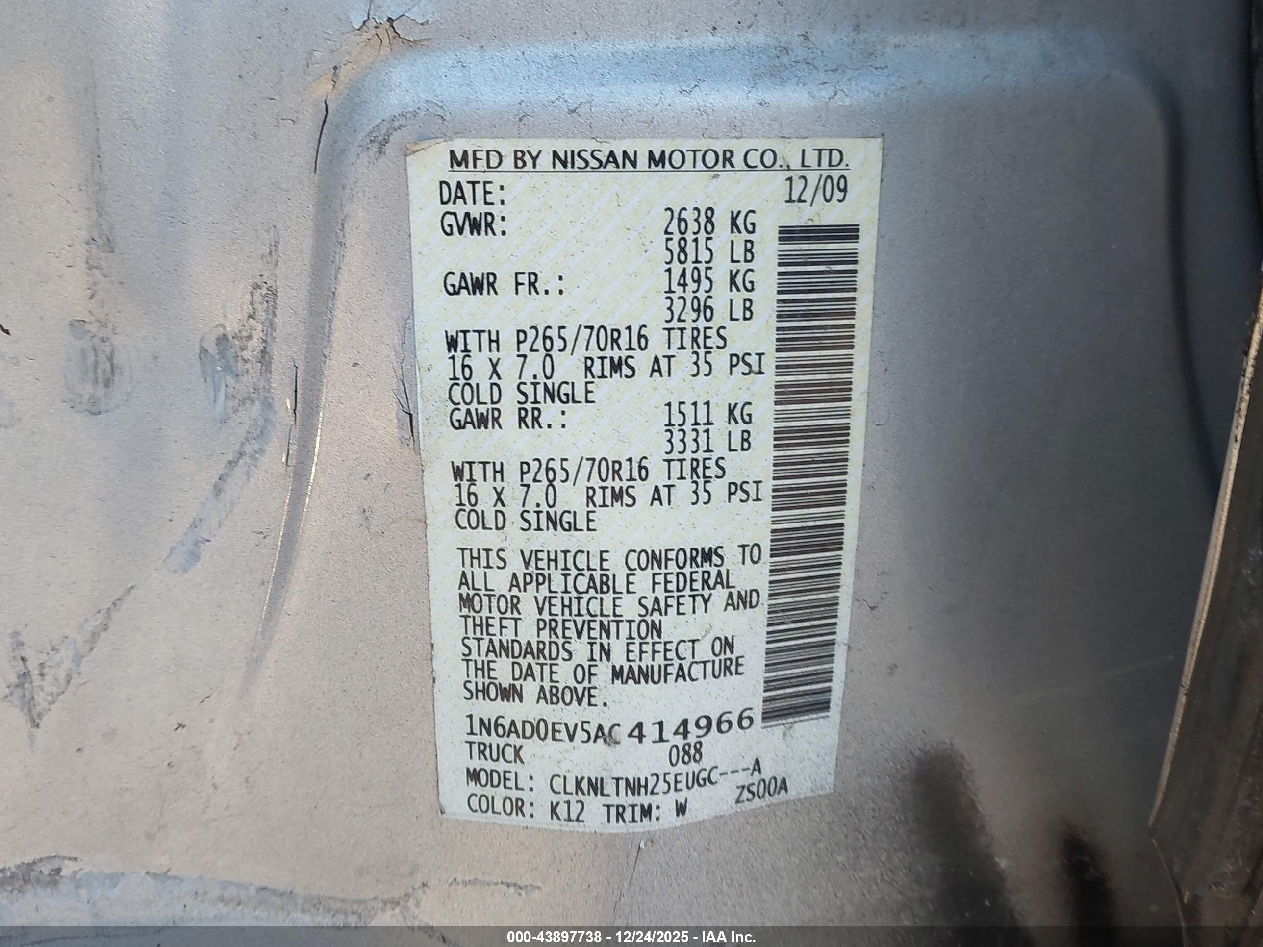 NISSAN FRONTIER image 9