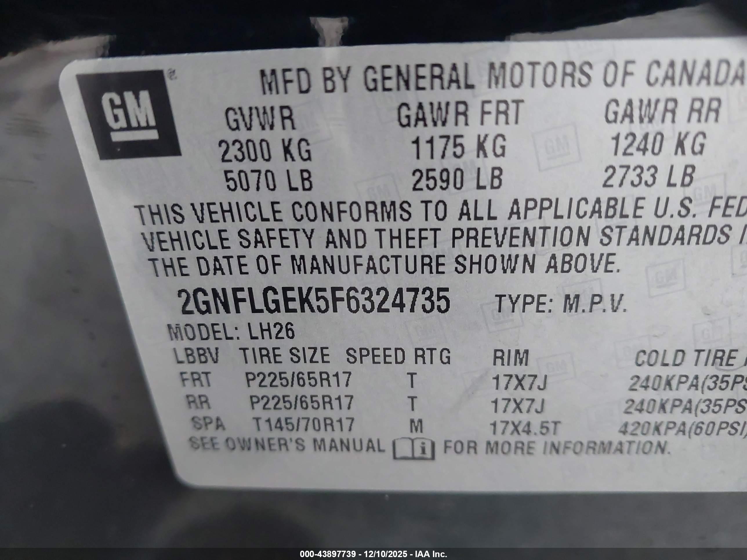 CHEVROLET EQUINOX image 9