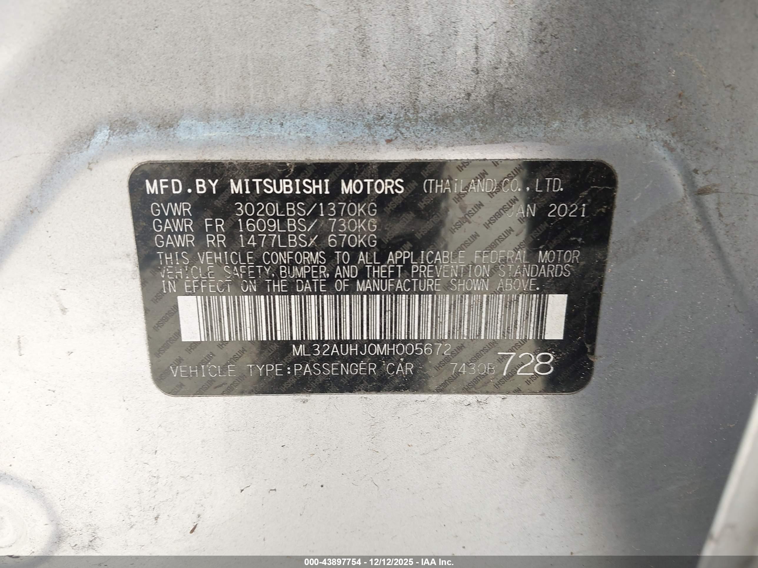 MITSUBISHI MIRAGE image 9