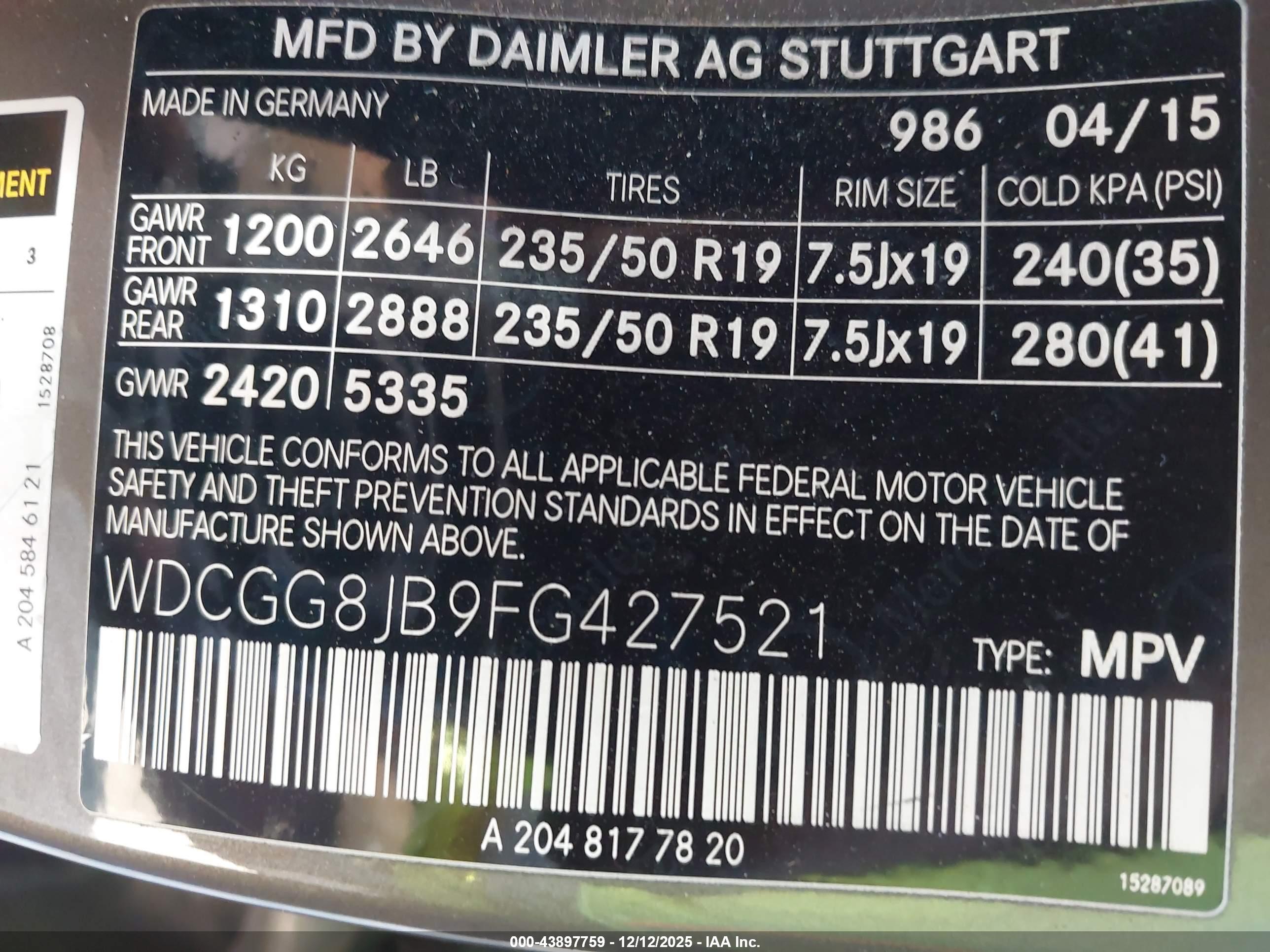 MERCEDES-BENZ GLK image 9