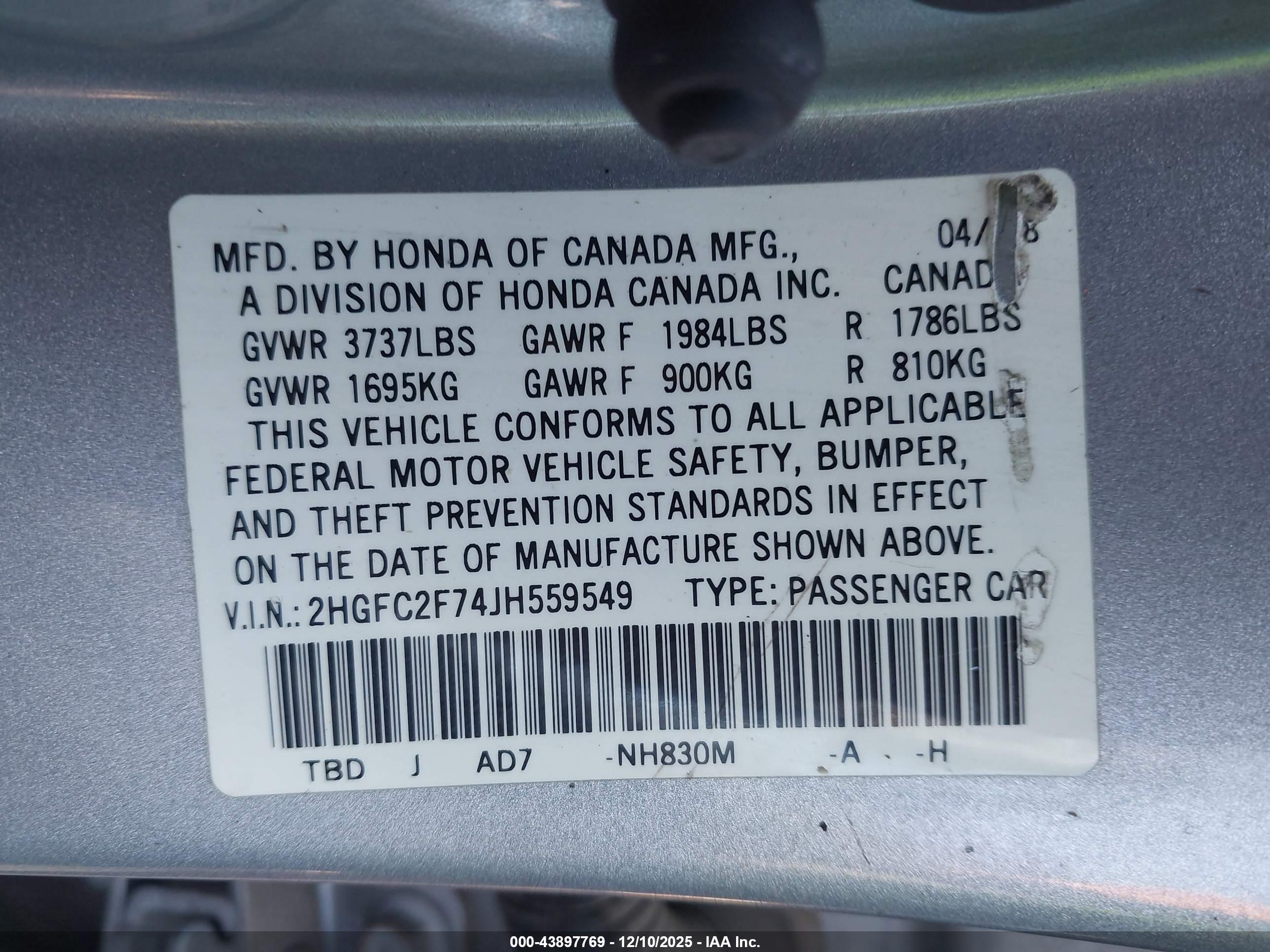 HONDA CIVIC image 9