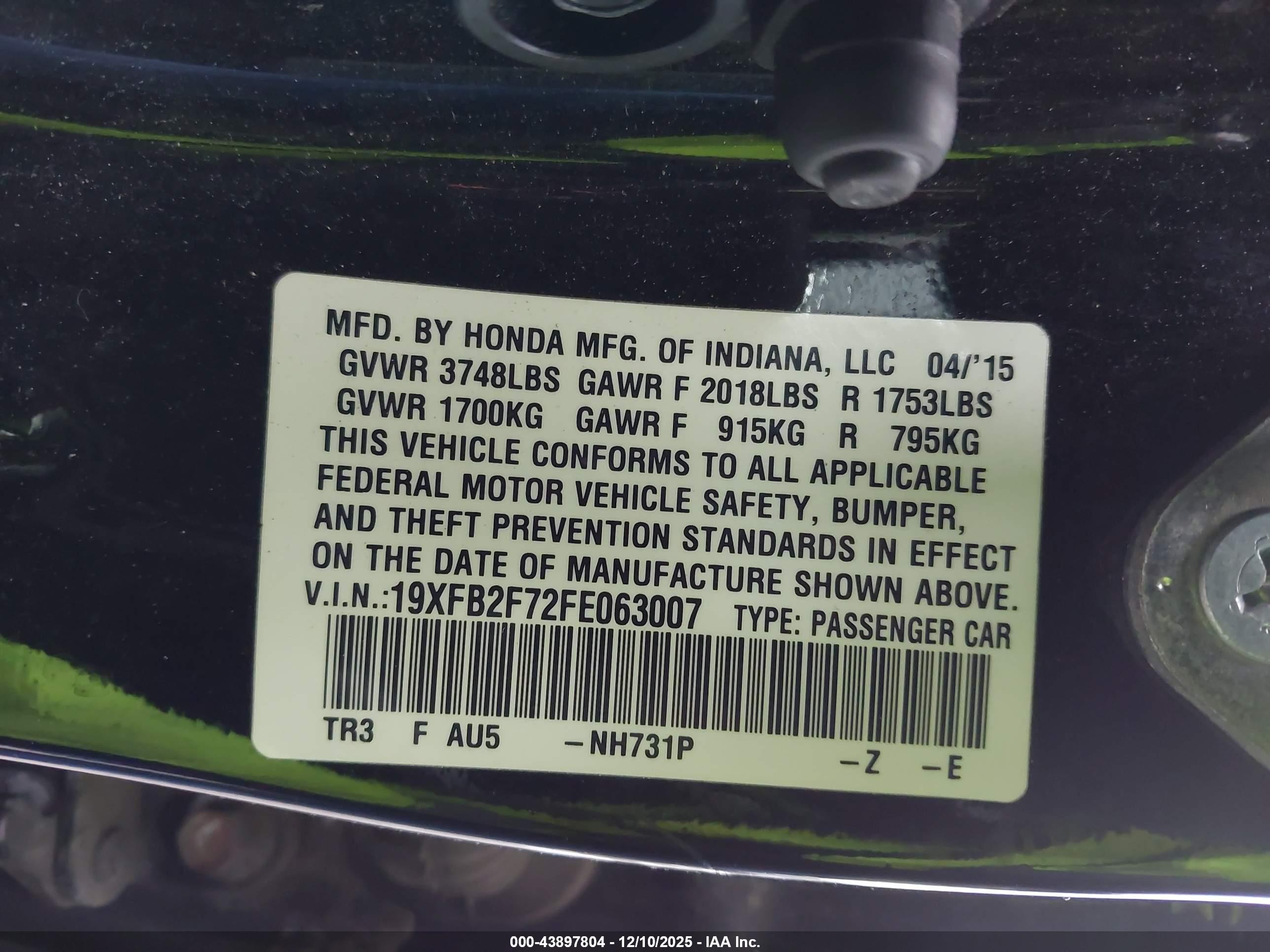 HONDA CIVIC image 9
