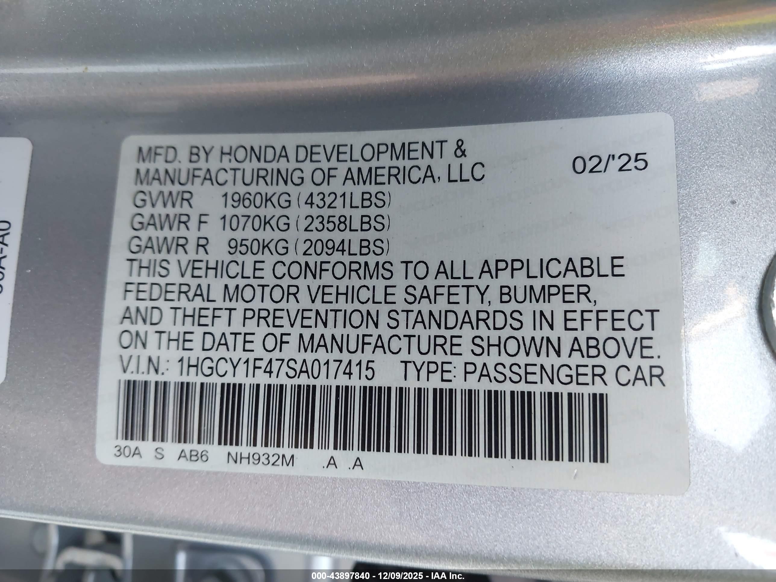 HONDA ACCORD image 9