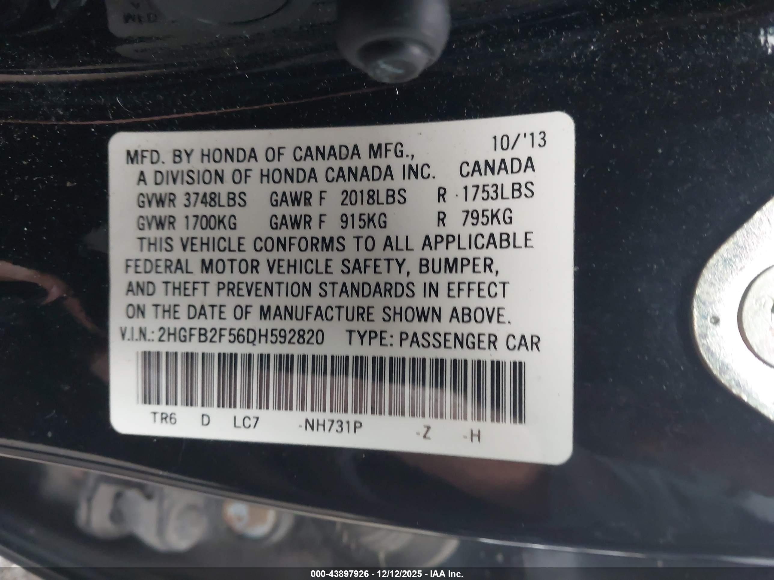 HONDA CIVIC image 9