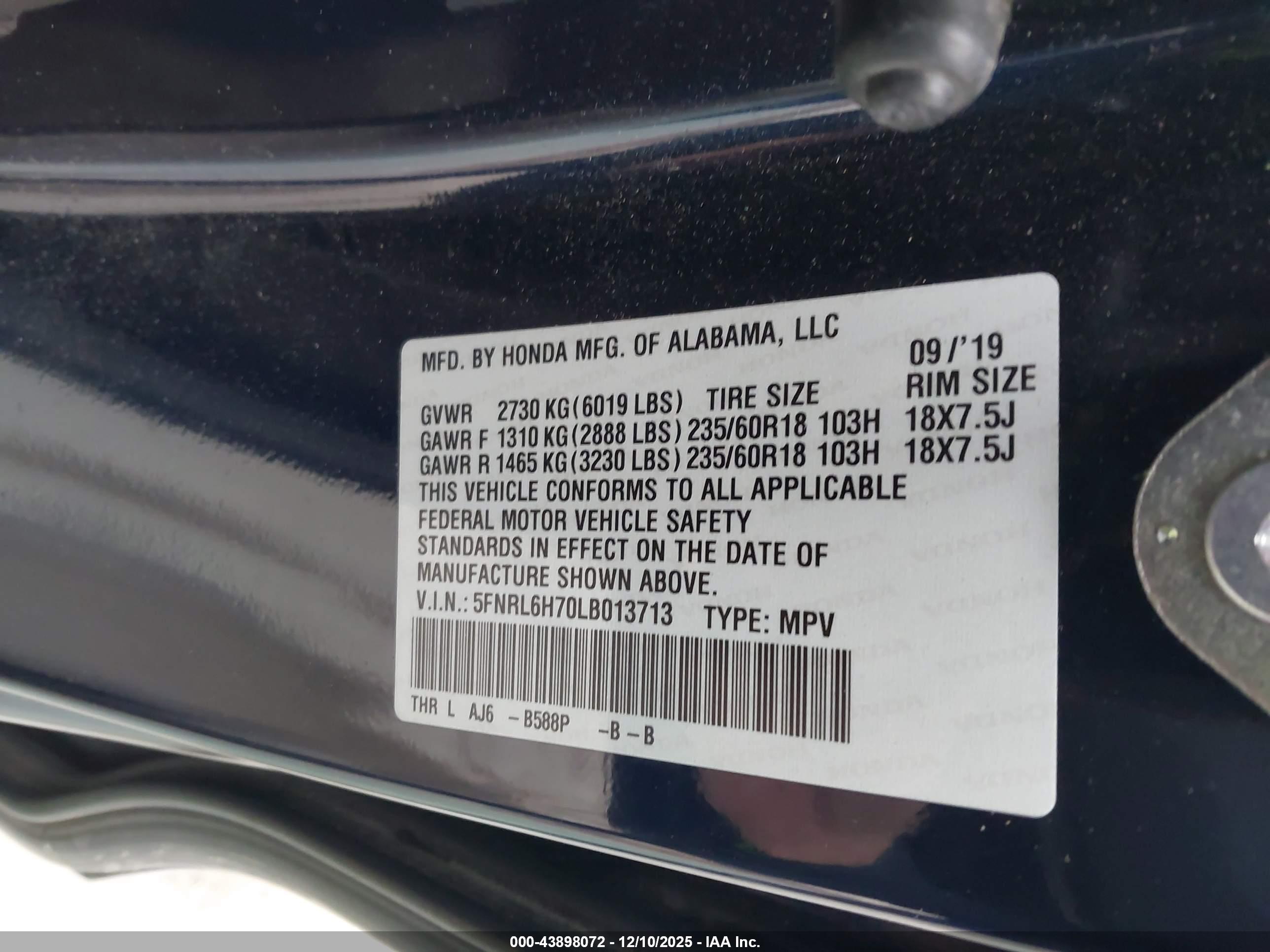 HONDA ODYSSEY image 9